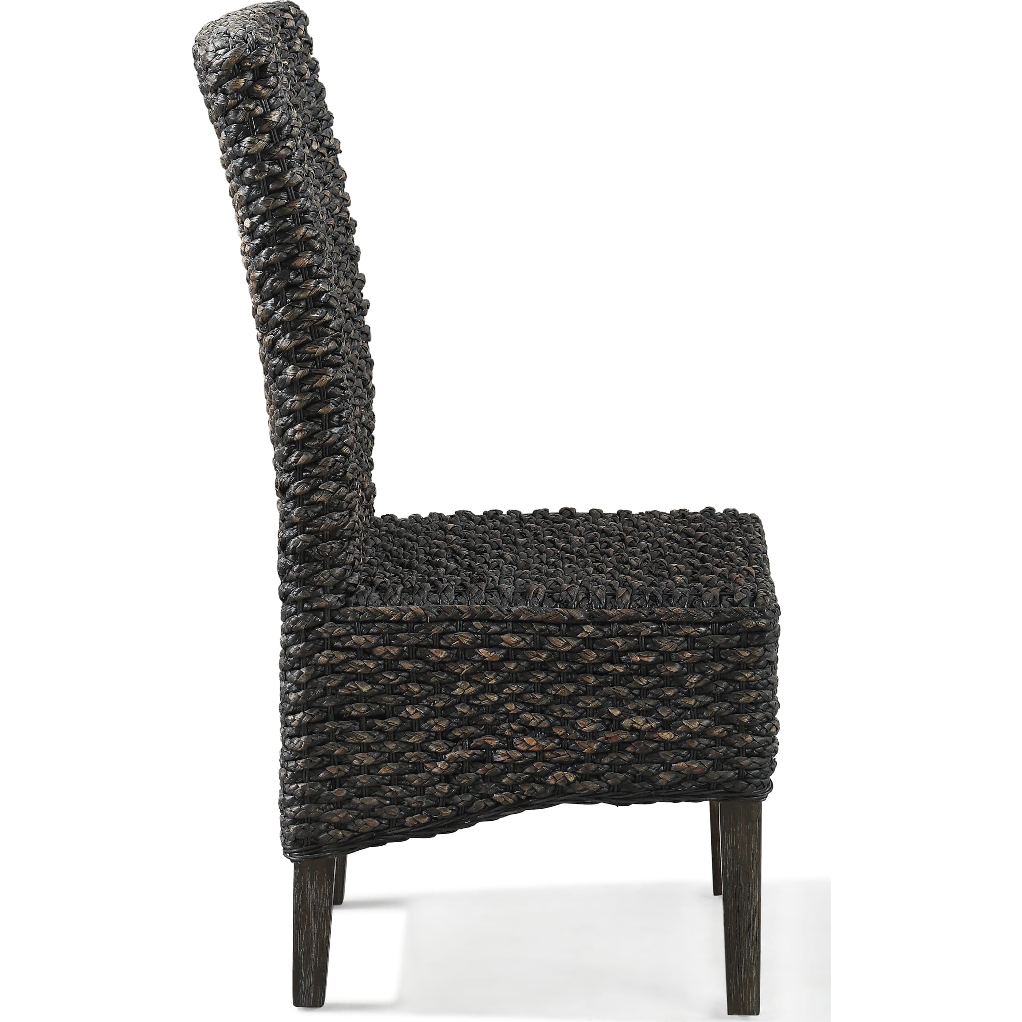 Meadow Chair Water Hyacinth in Graphite - Image 4