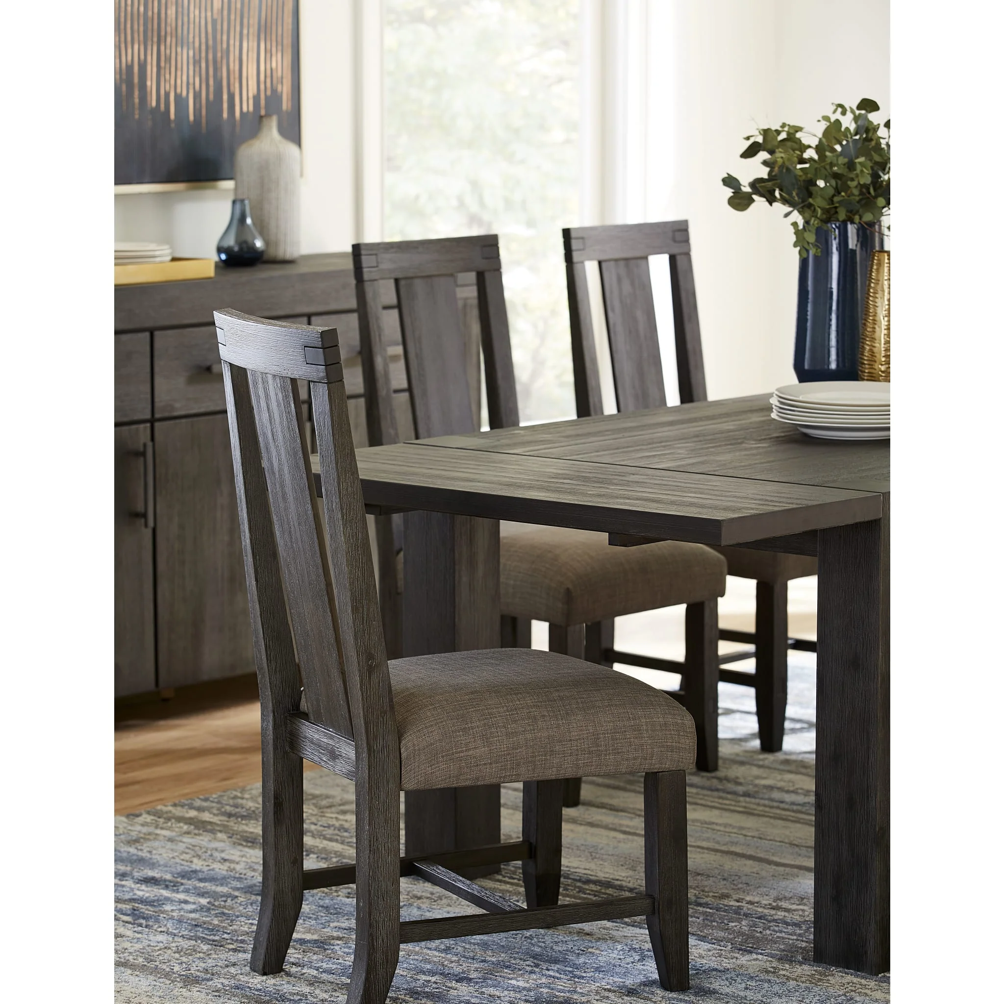 Meadow Solid Wood Uphostered Panel-Back Chair - Image 3