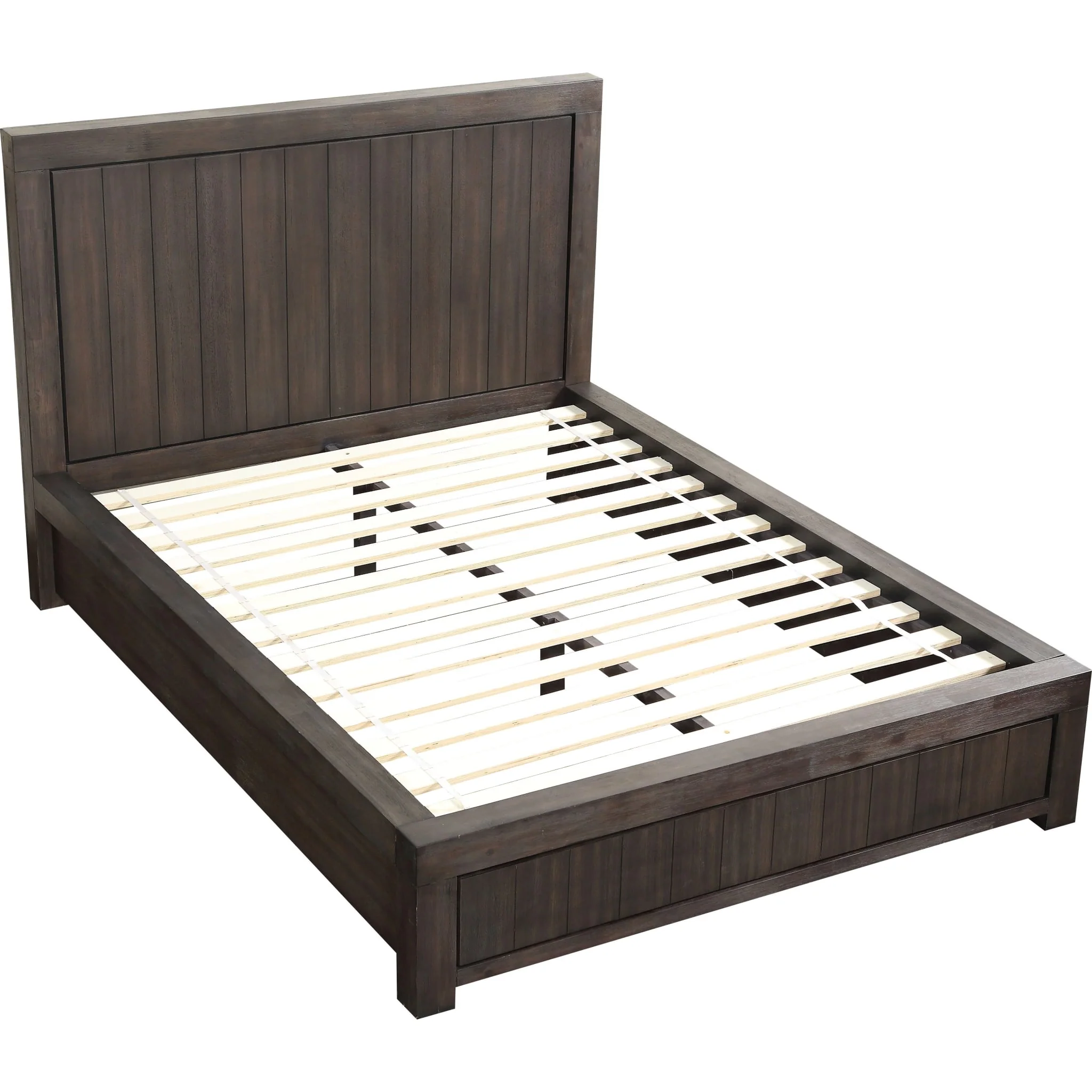 Heath Wood Platform Bed in Basalt Grey - Image 4