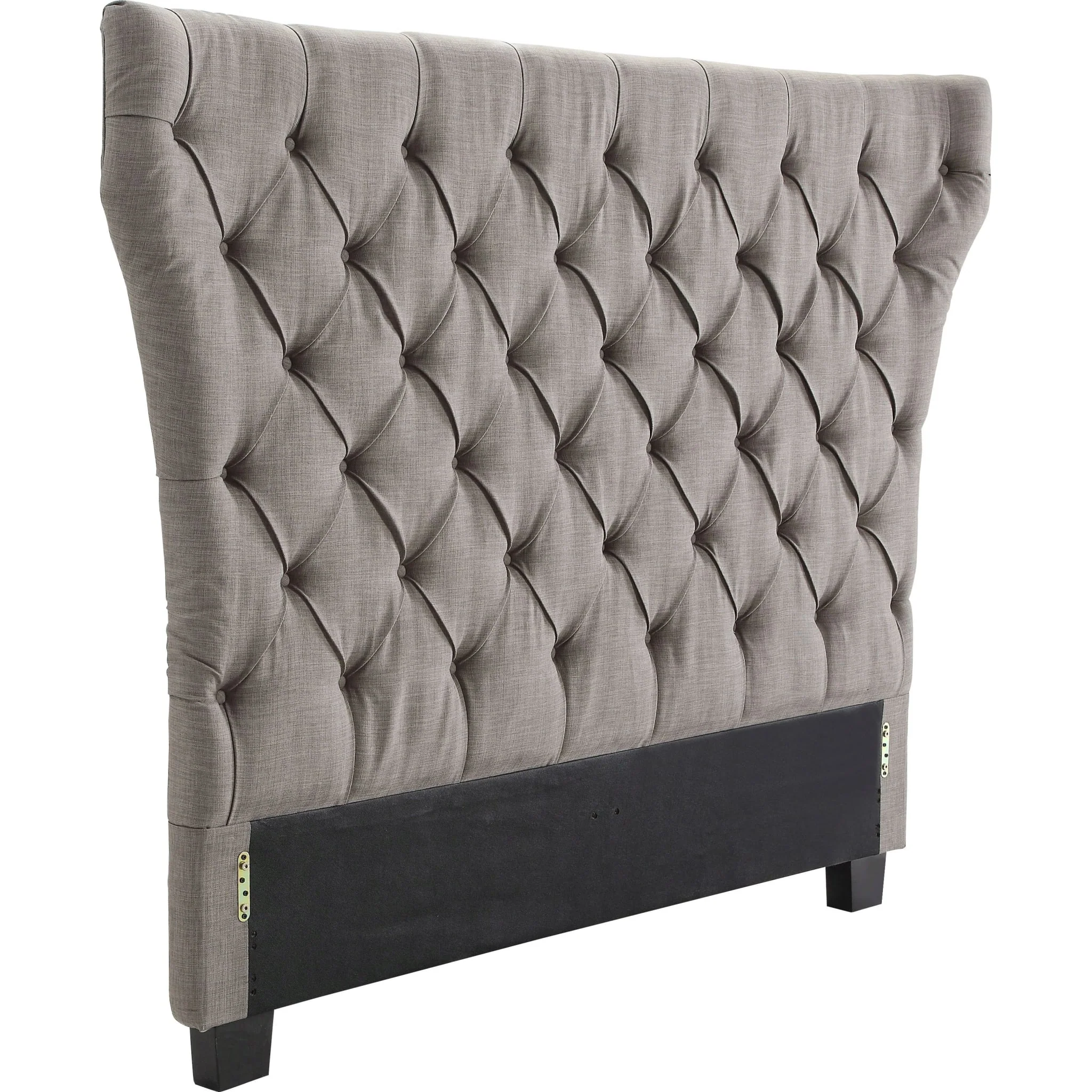 Melina Tufted Upholstered Headboard in Dolphin Linen - Image 4