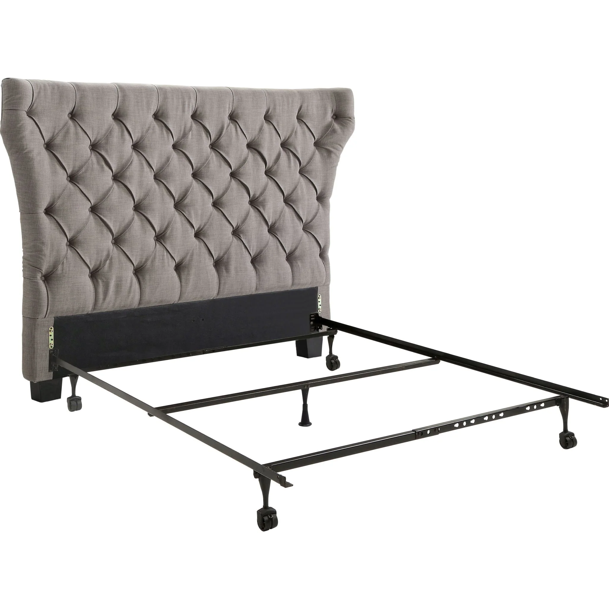 Melina Tufted Upholstered Headboard in Dolphin Linen - Image 5