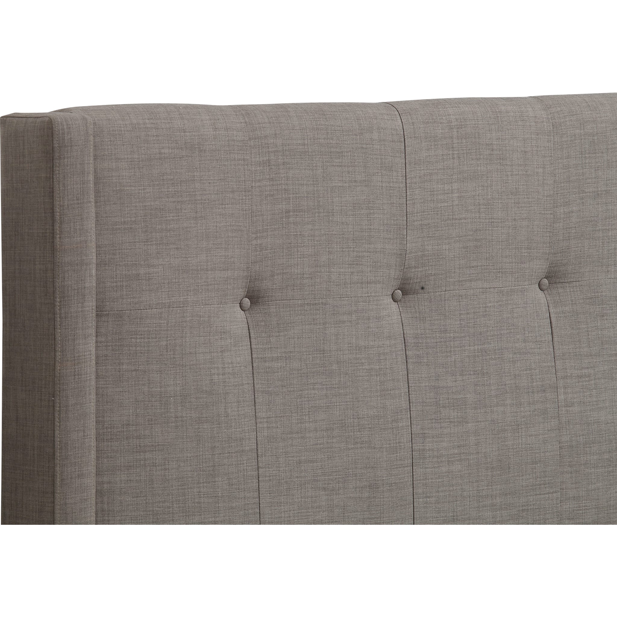 Madeleine Wingback Upholstered Headboard in Dolphin Linen - Image 4