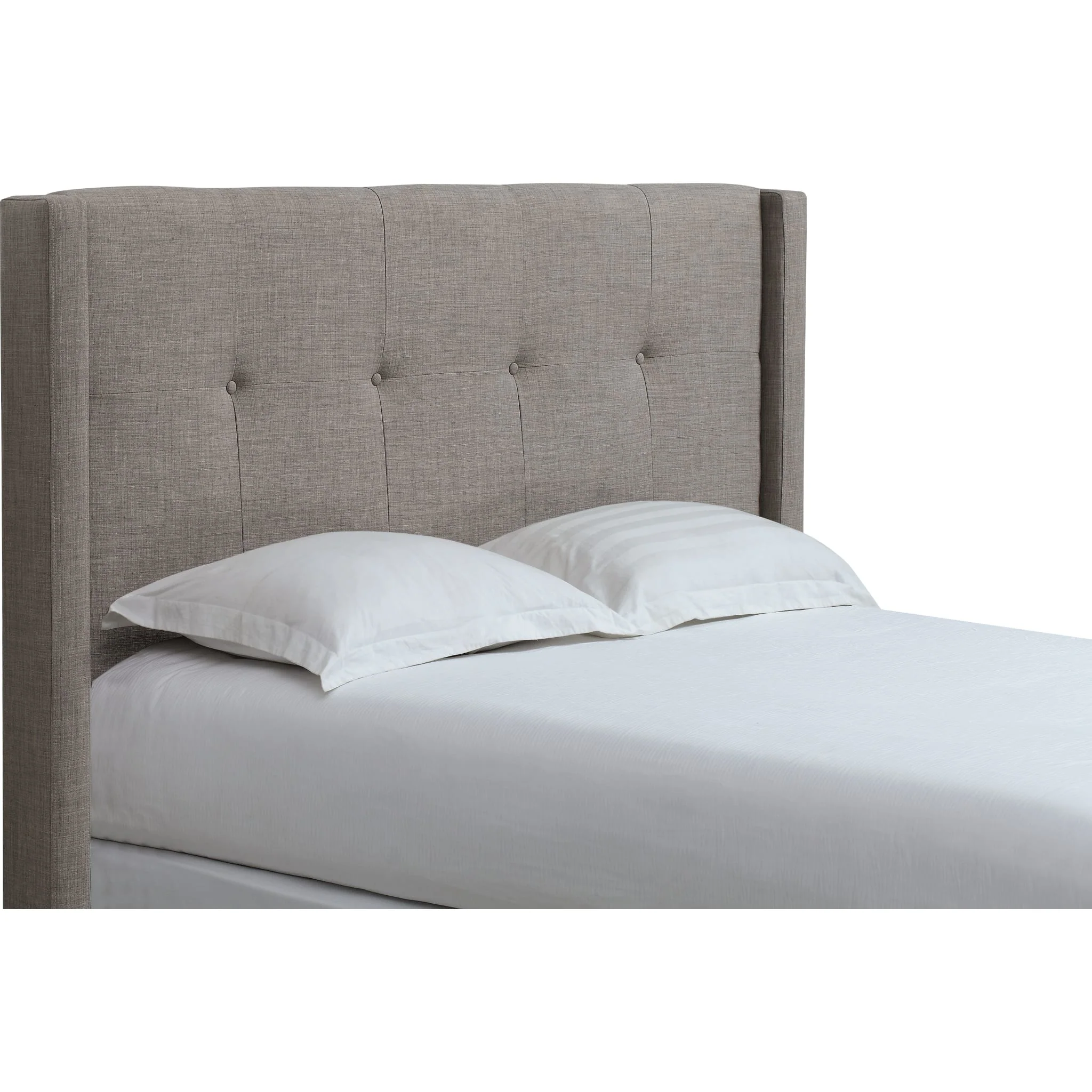 Madeleine Wingback Upholstered Headboard in Dolphin Linen - Image 5