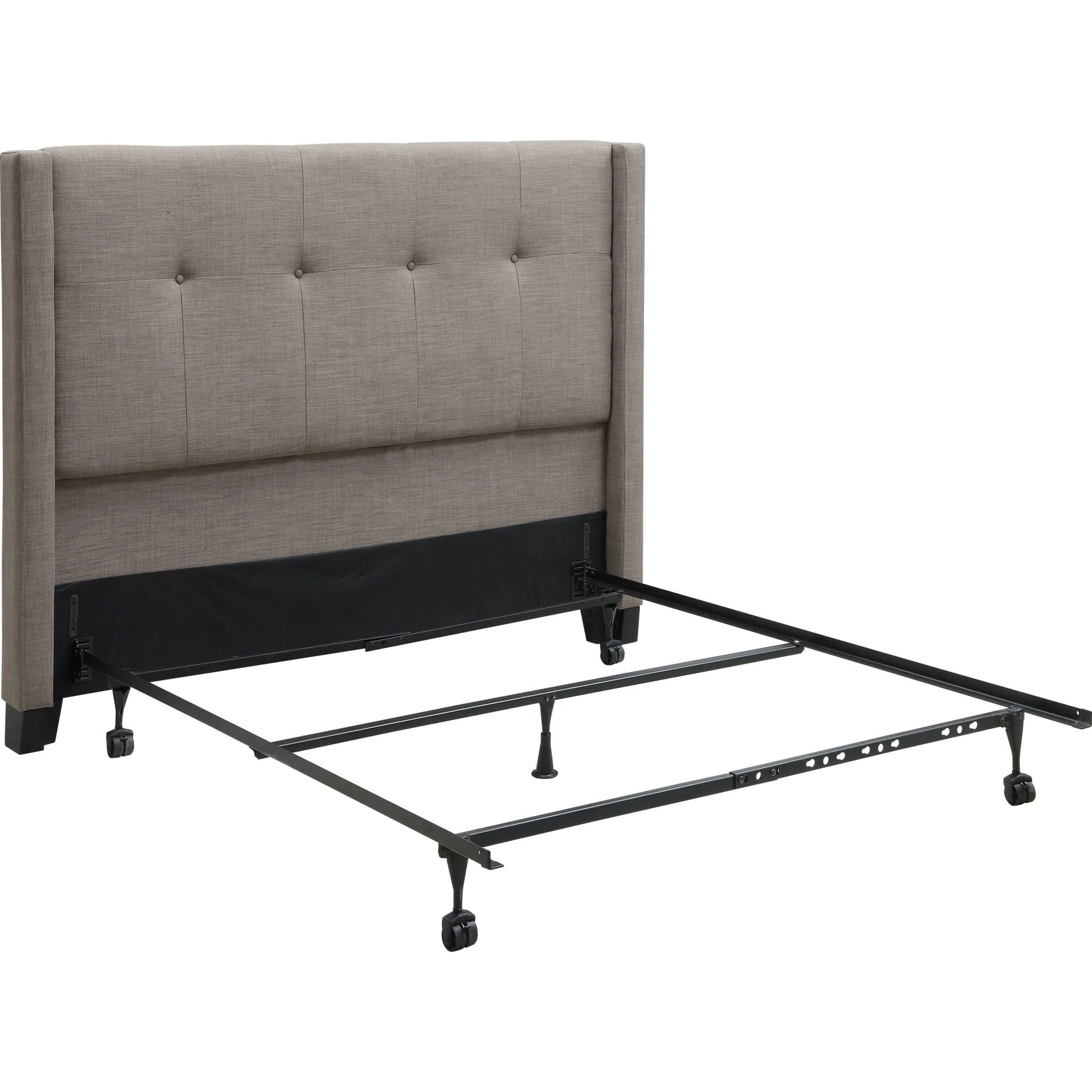 Madeleine Wingback Upholstered Headboard in Dolphin Linen - Image 7