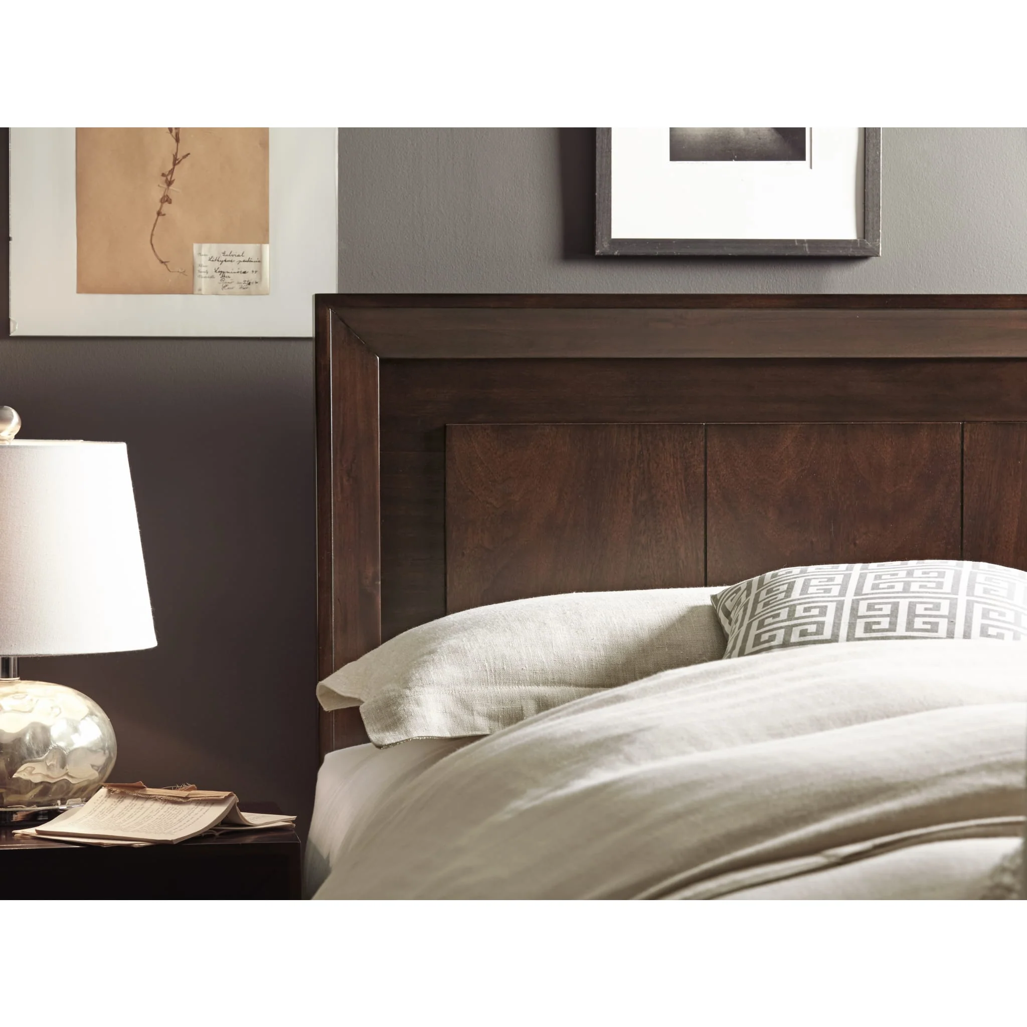 Element Wood Platform Bed in Chocolate Brown - Image 3