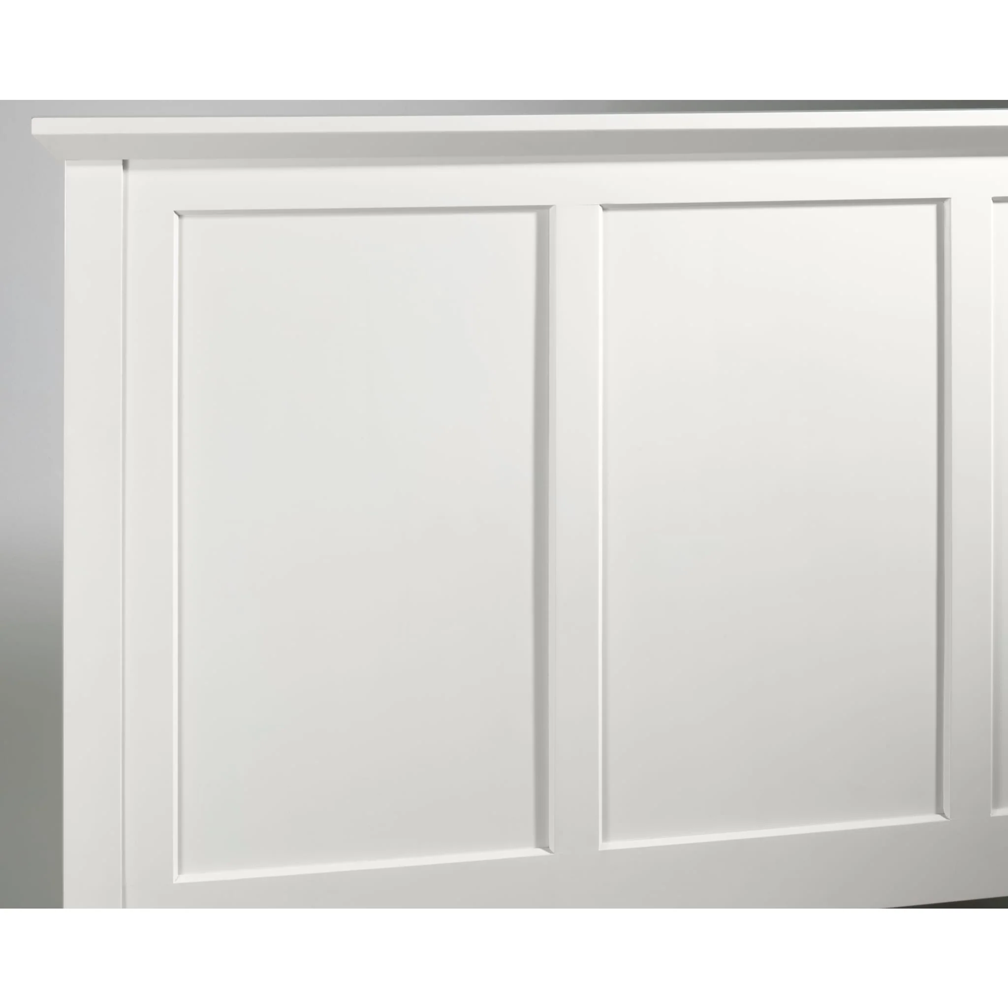 Paragon Four Drawer Wood Storage Bed in White - Image 3