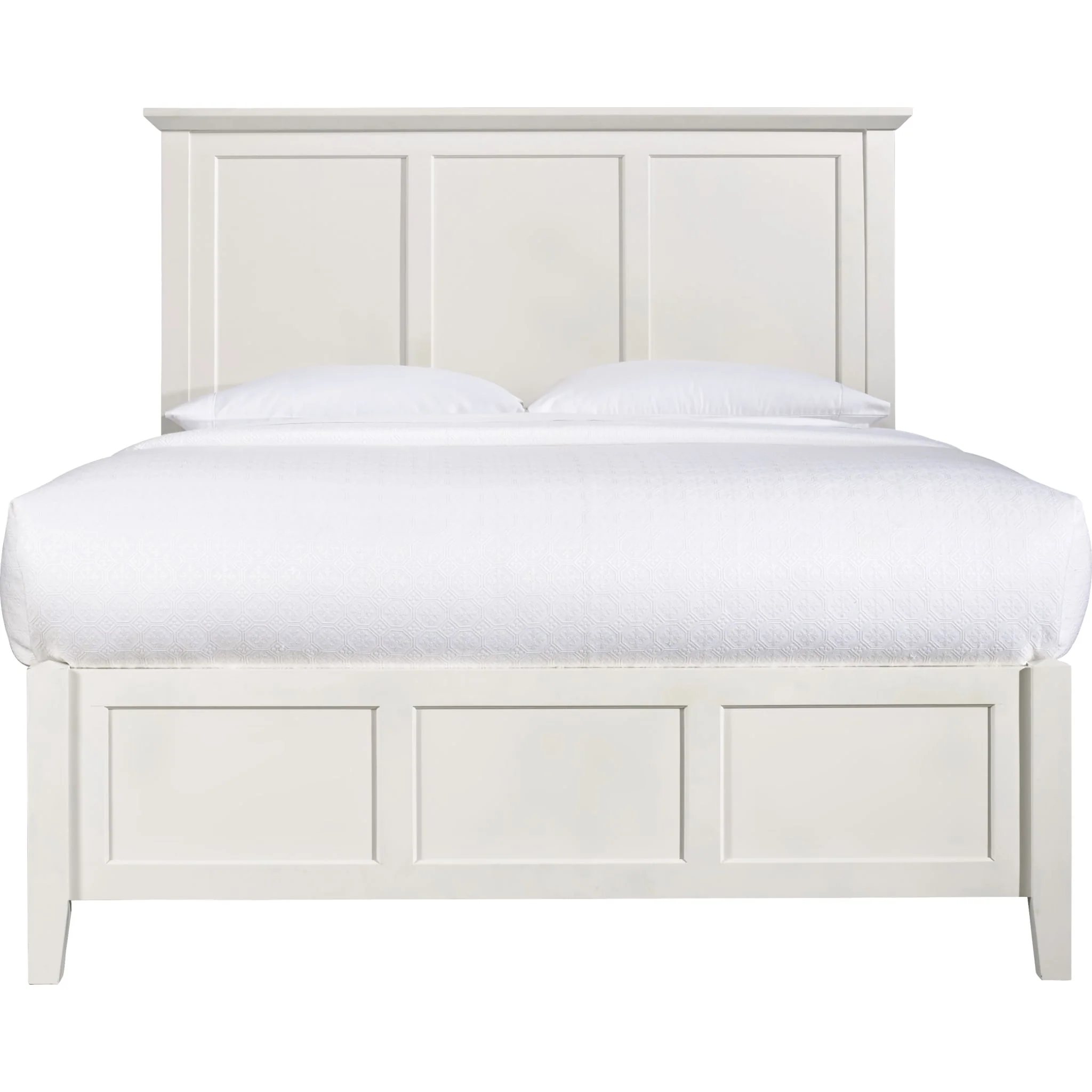 Paragon Wood Panel Bed in White - Image 4