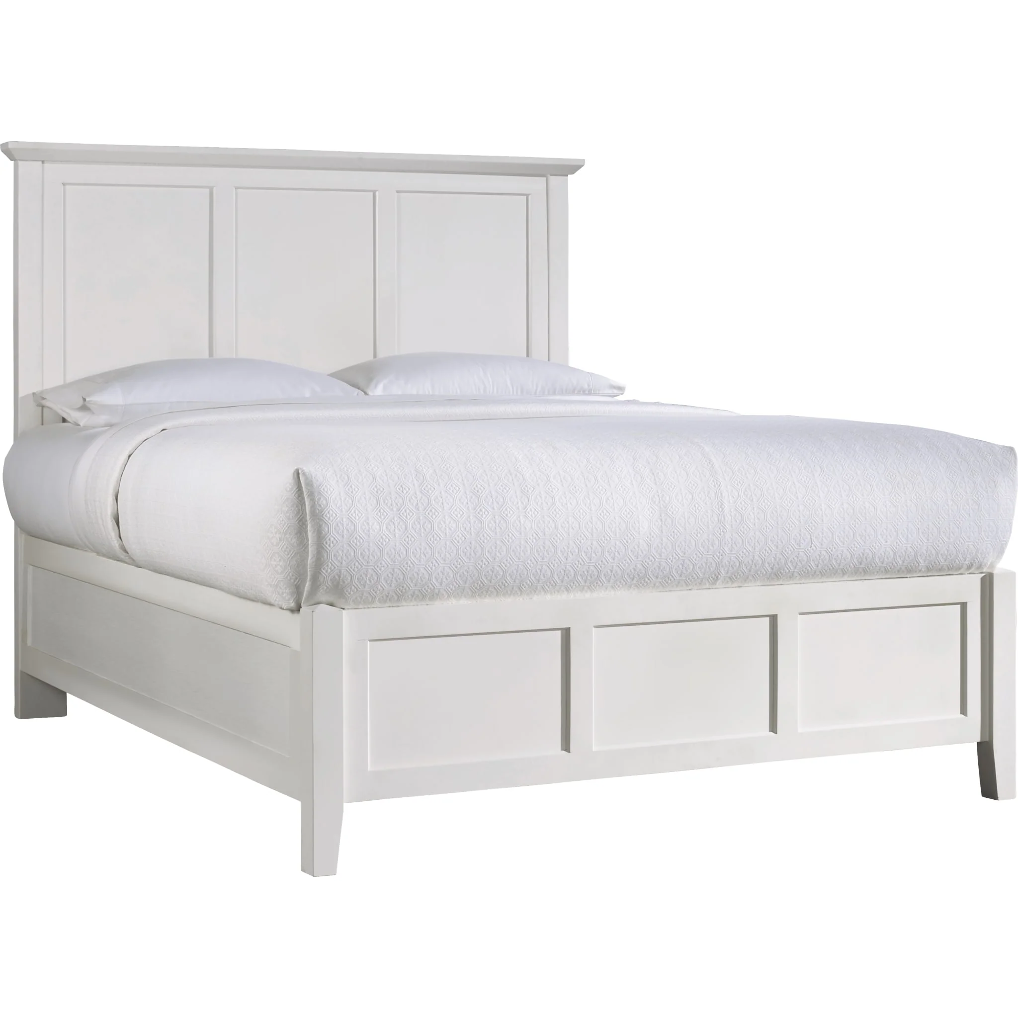 Paragon Wood Panel Bed in White - Image 5