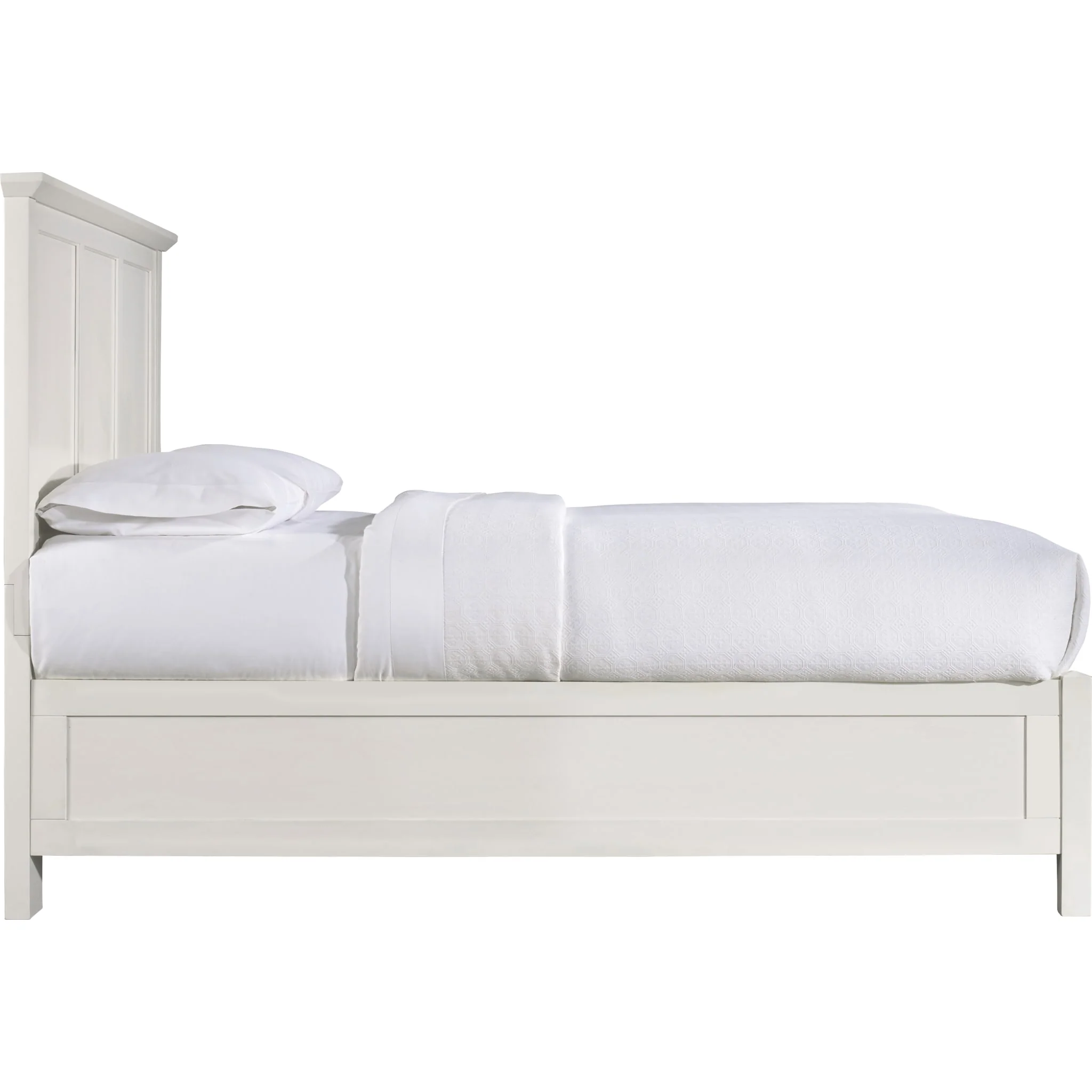 Paragon Wood Panel Bed in White - Image 6