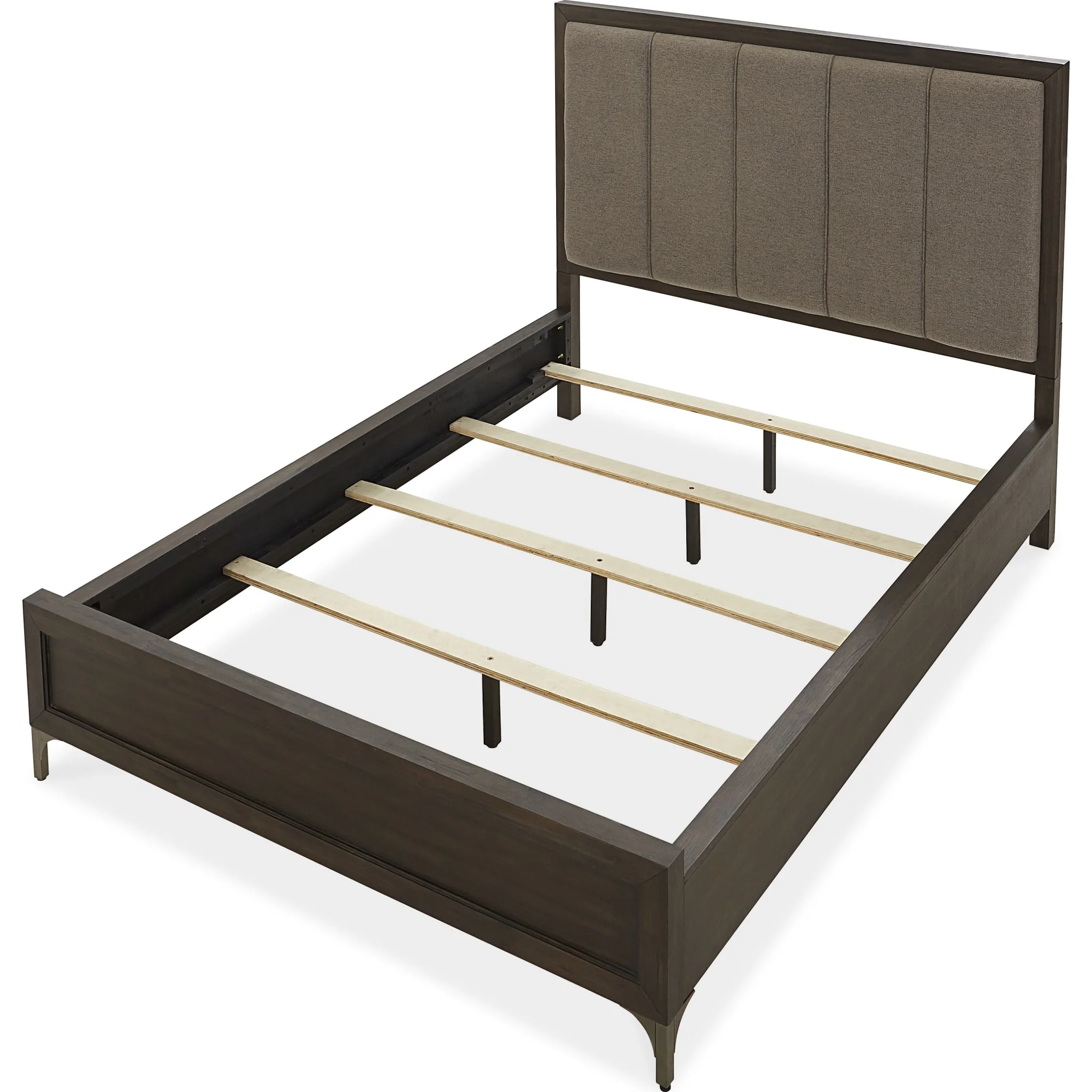 Lucerne Upholstered Panel Bed in Vintage Coffee - Image 6