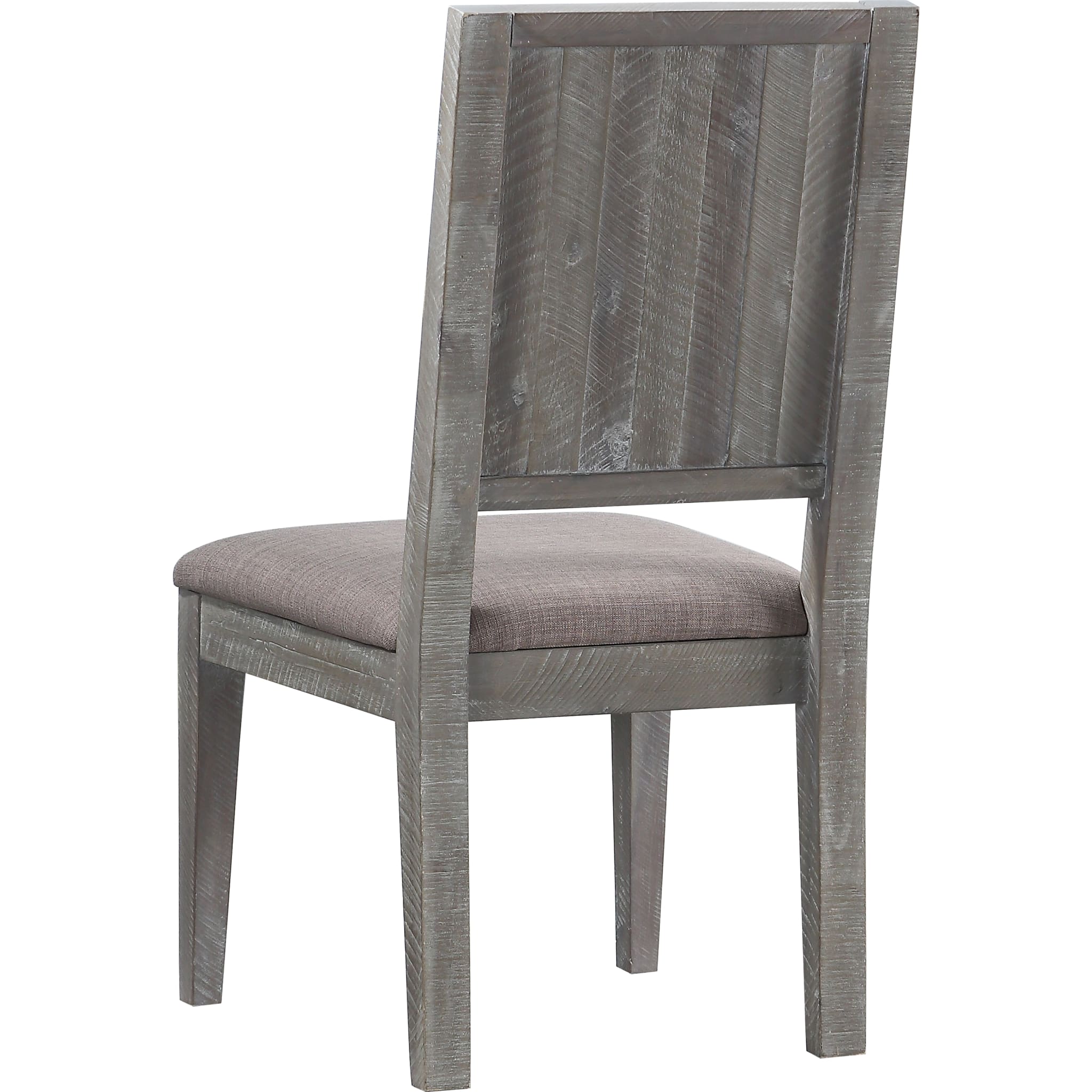 Herringbone Solid Wood Upholstered Dining Chair in Rustic Latte - Image 5