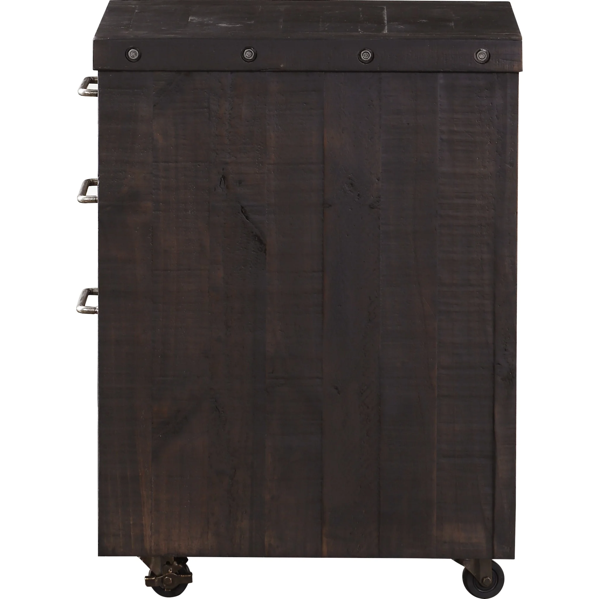 Yosemite Solid Wood Rollling File Cabinet in Cafe - Image 5
