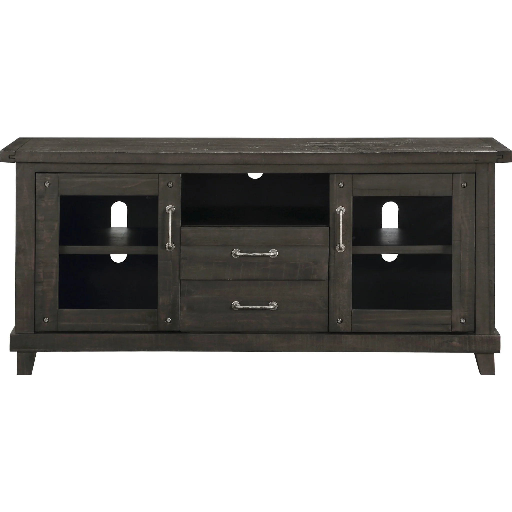 Yosemite Solid Wood Two Drawer Media Console in Cafe - Image 4