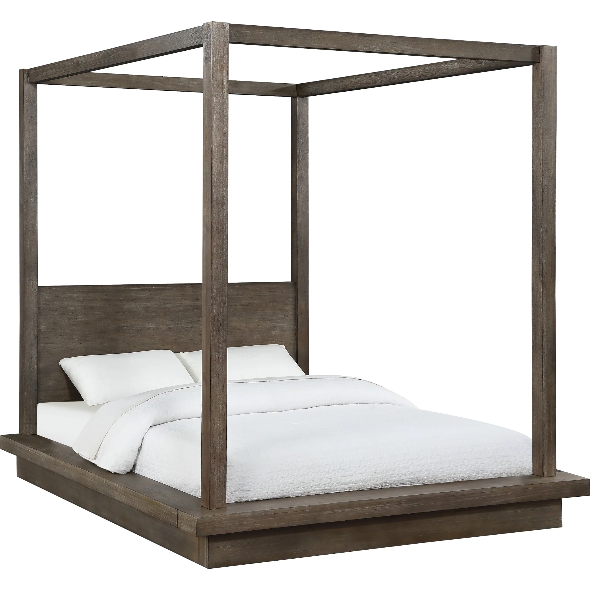 Melbourne Wood Canopy Bed in Dark Pine - Image 4