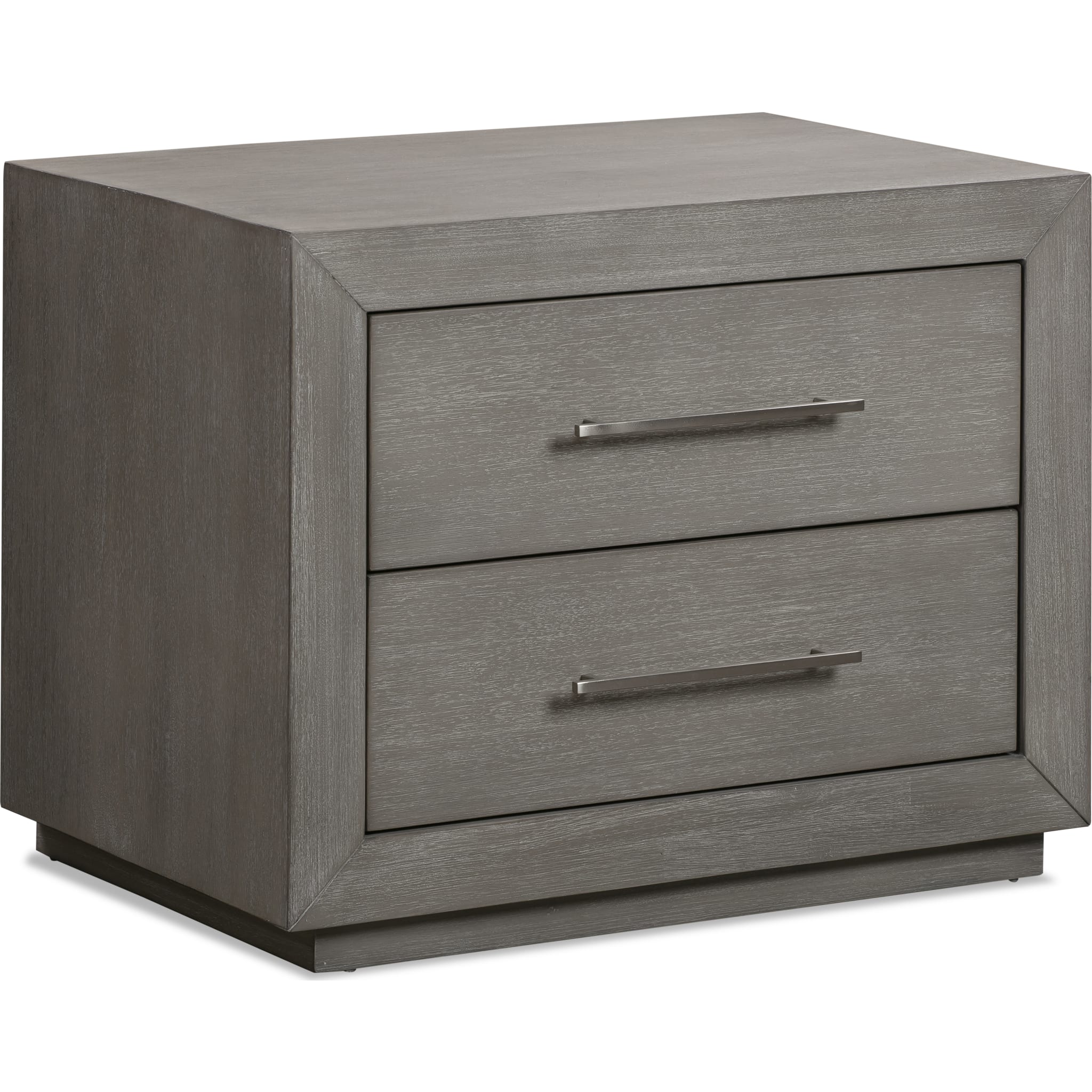 Melbourne Two Drawer Nightstand with USB in Mineral - Image 7