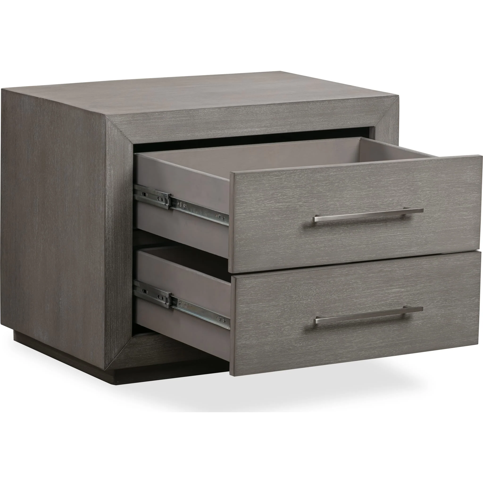 Melbourne Two Drawer Nightstand with USB in Mineral - Image 8