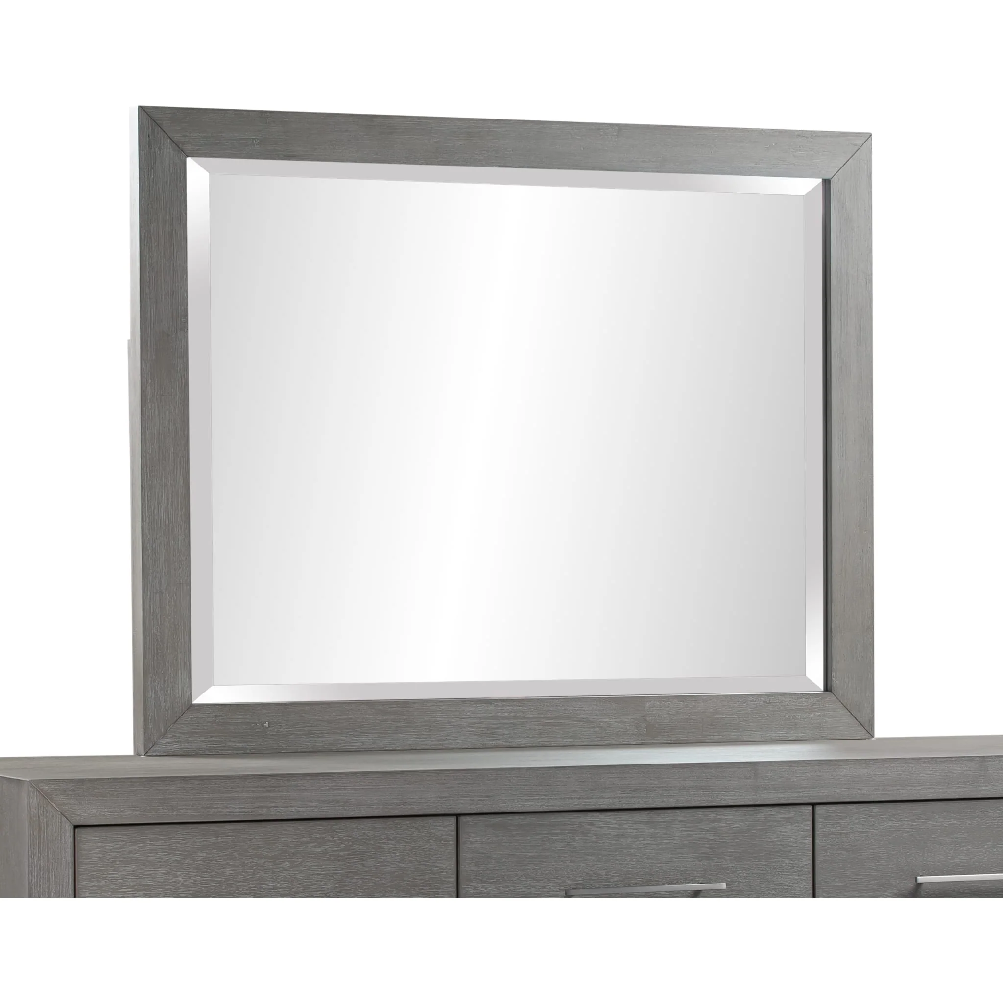 Melbourne Beveled Glass Mirror in Mineral - Image 4