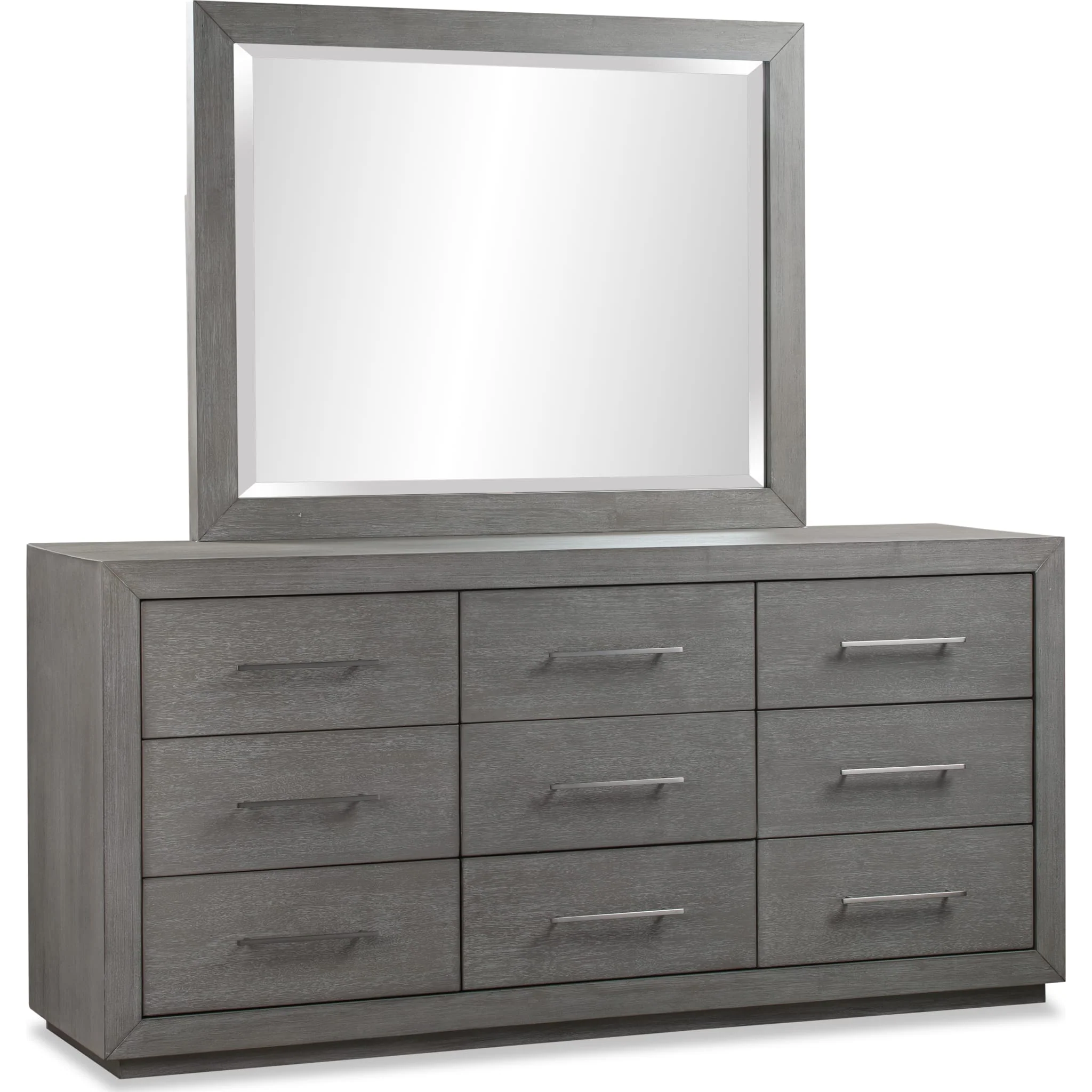 Melbourne Beveled Glass Mirror in Mineral - Image 7