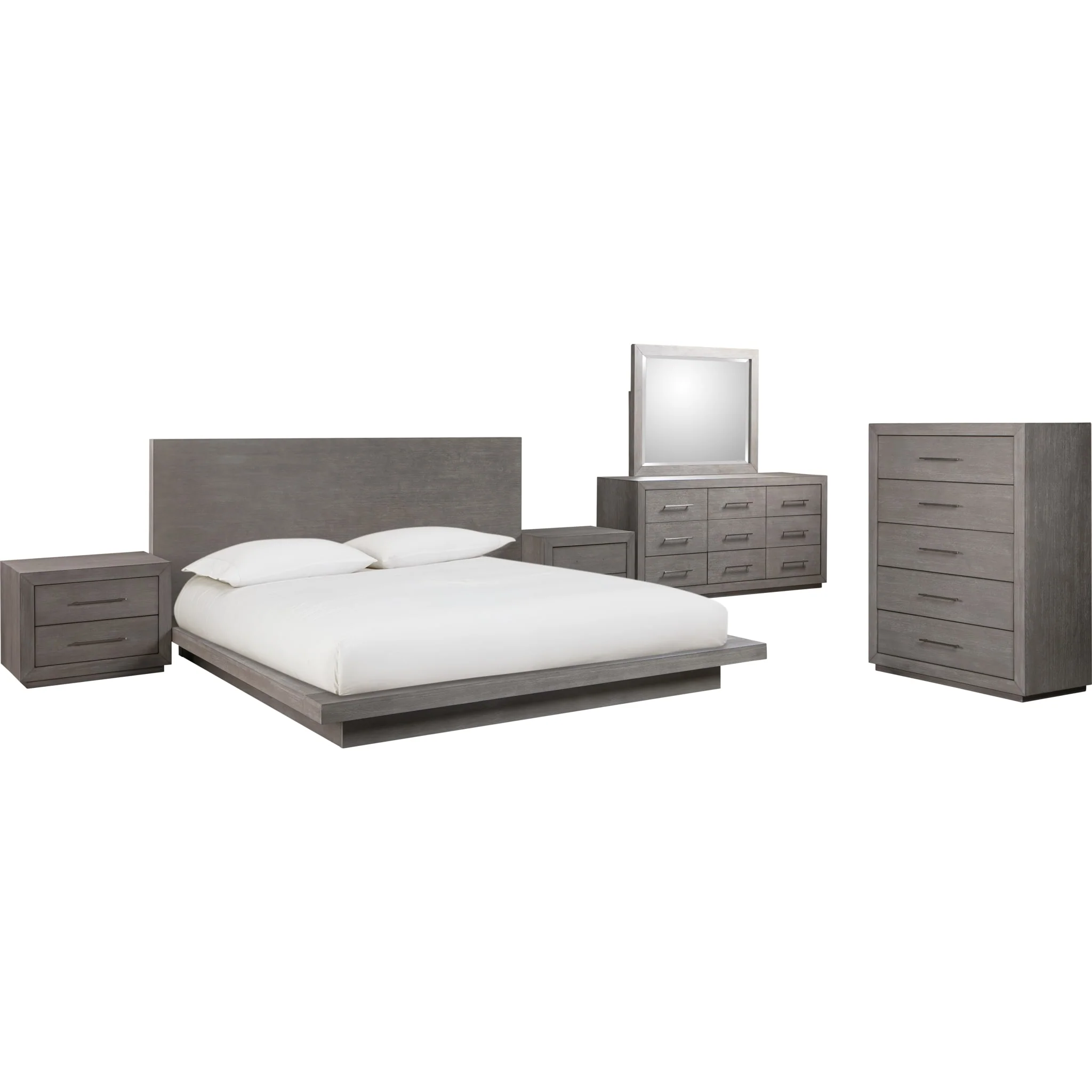 Melbourne Wood Platform Bed in Mineral - Image 8