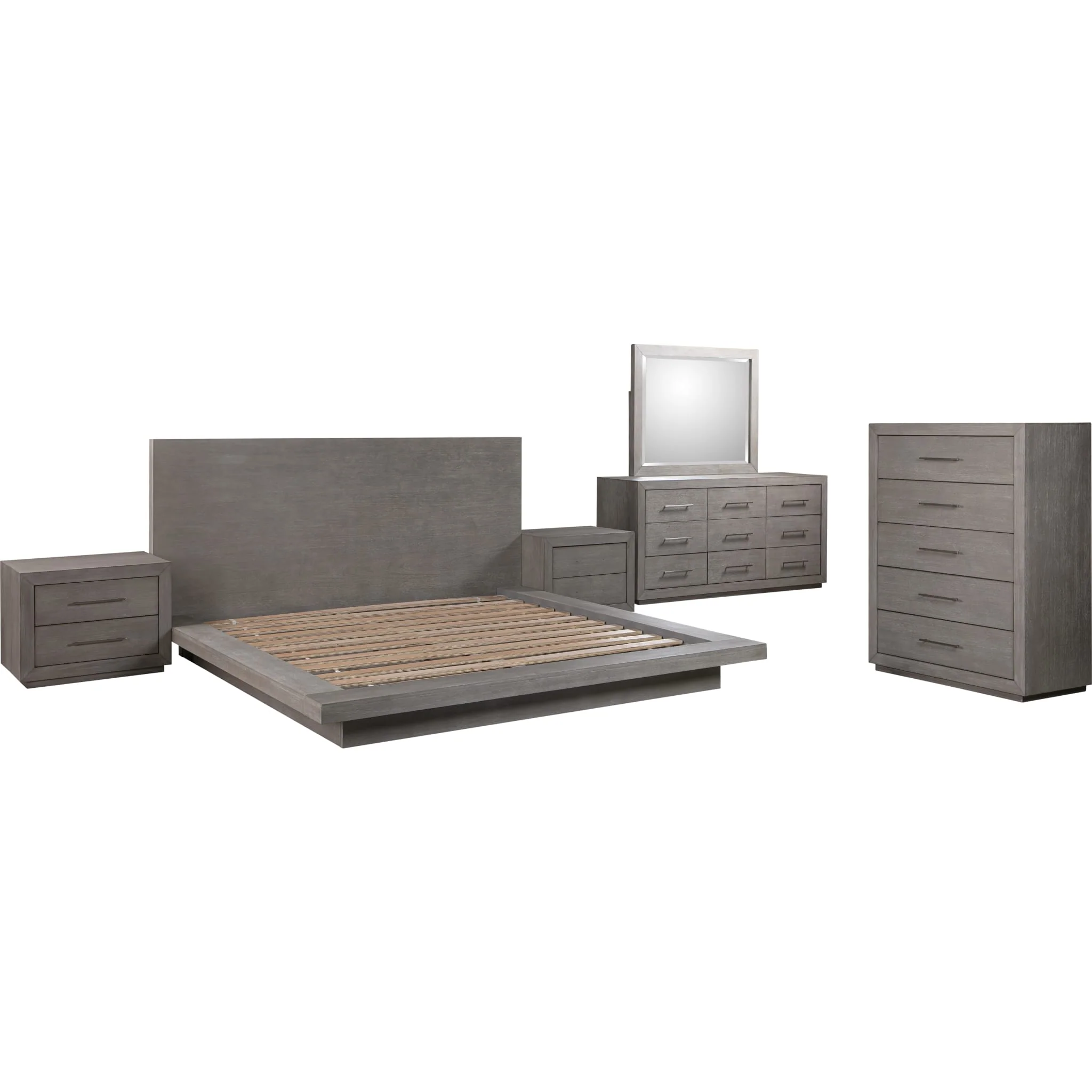 Melbourne Wood Platform Bed in Mineral - Image 9