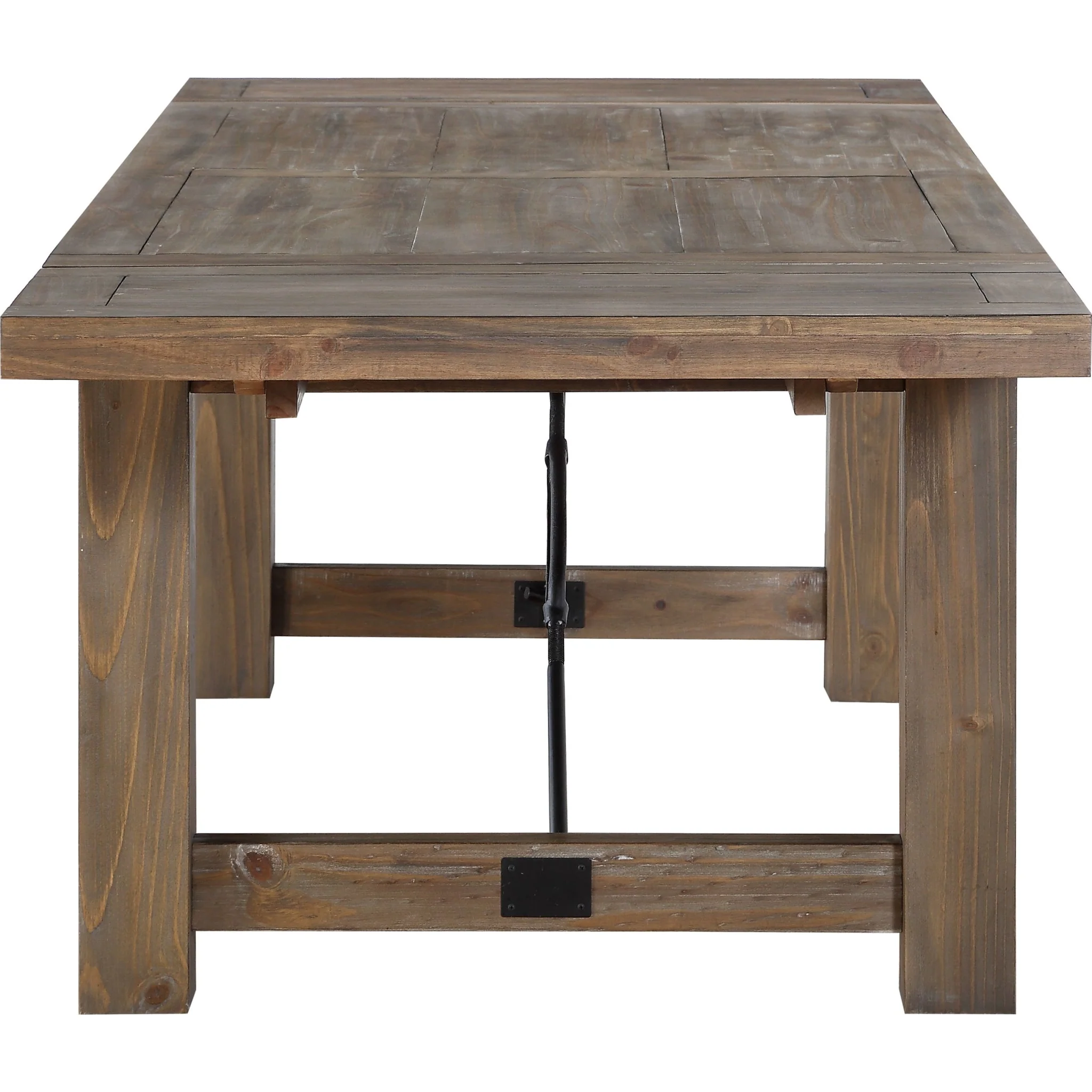 Autumn Solid Wood Extending Dining Table in Flint Oak - Image 6