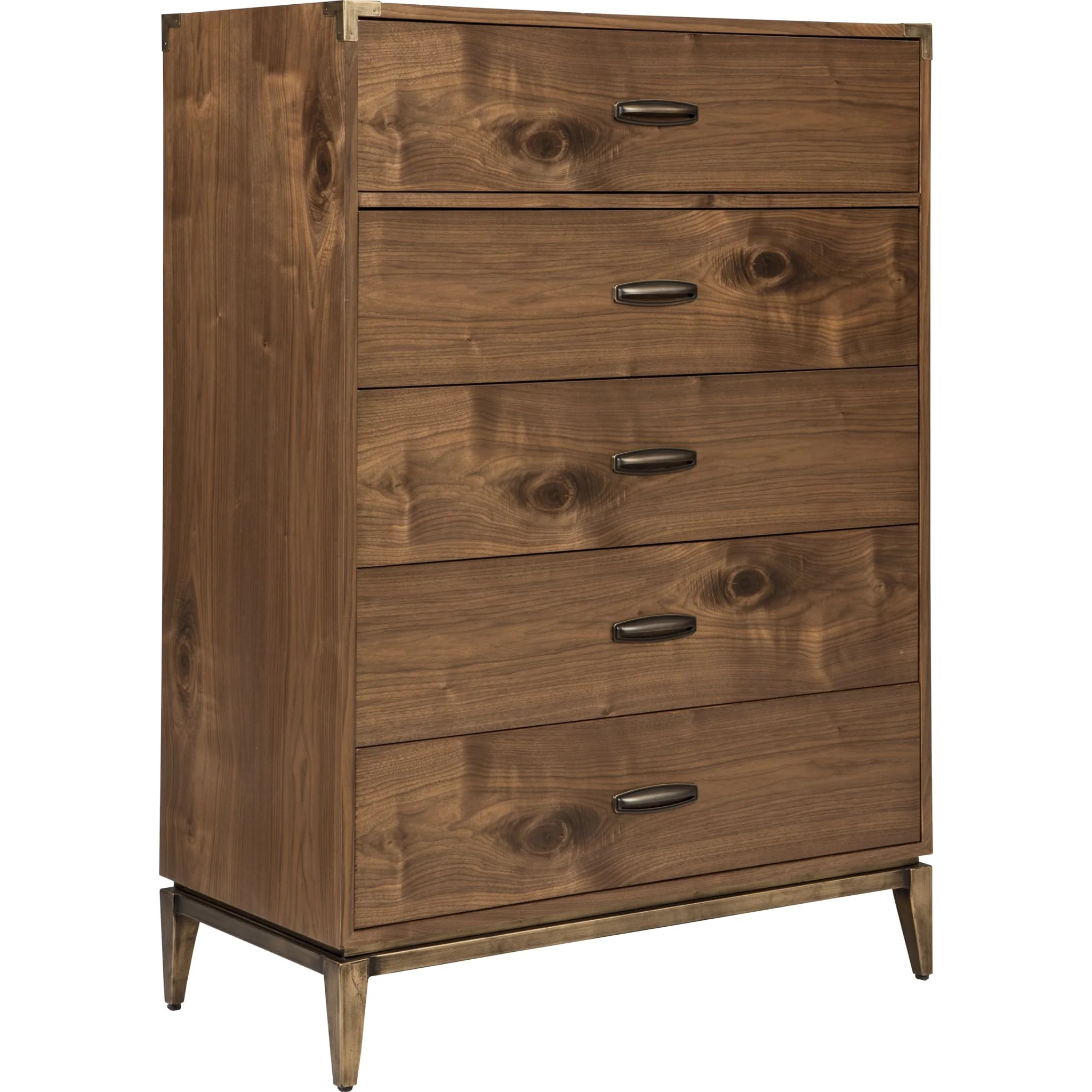 Adler Five Drawer Chest in Natural Walnut (2024) - Image 3