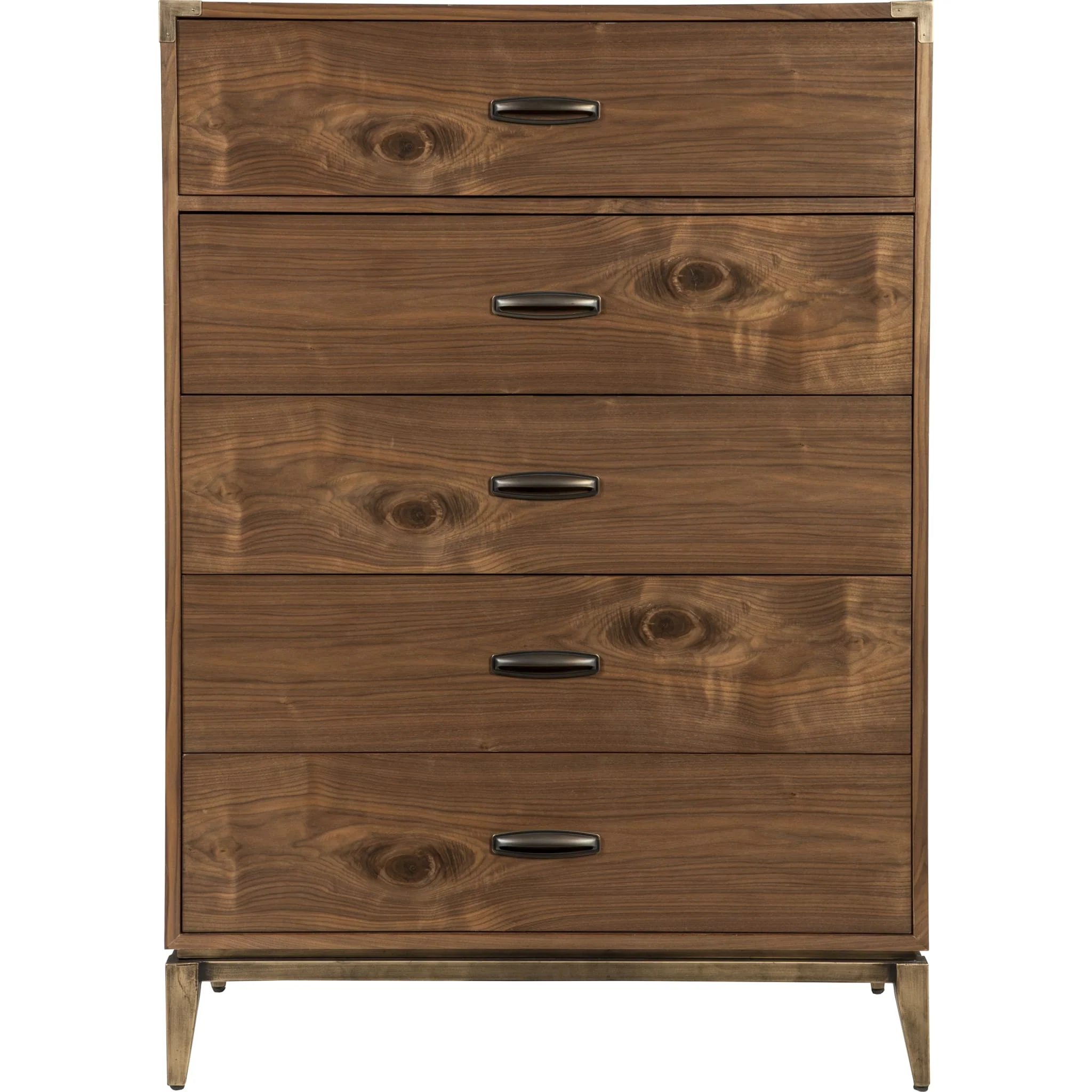 Adler Five Drawer Chest in Natural Walnut (2024) - Image 4