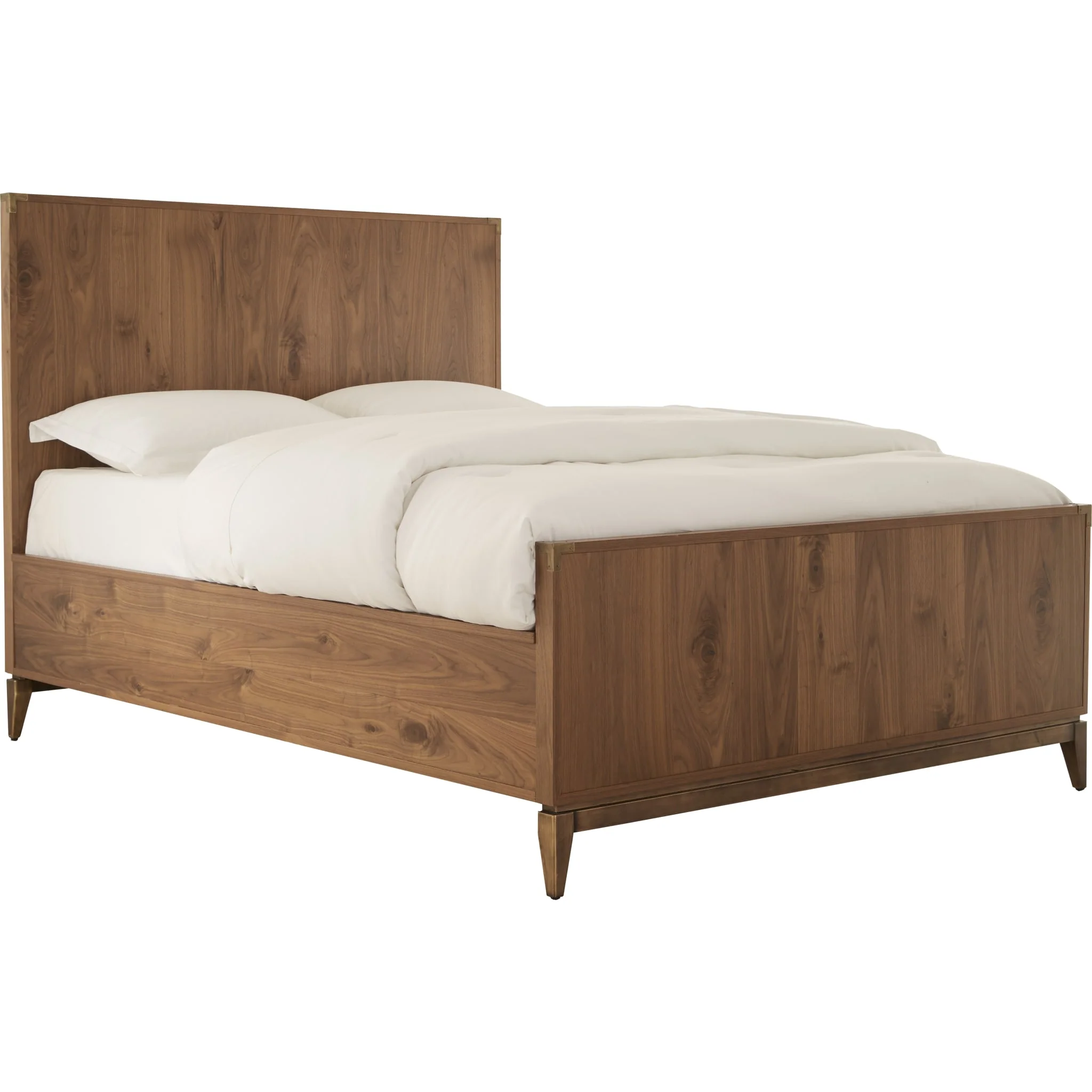 Adler Wood Panel Bed in Natural Walnut - Image 5