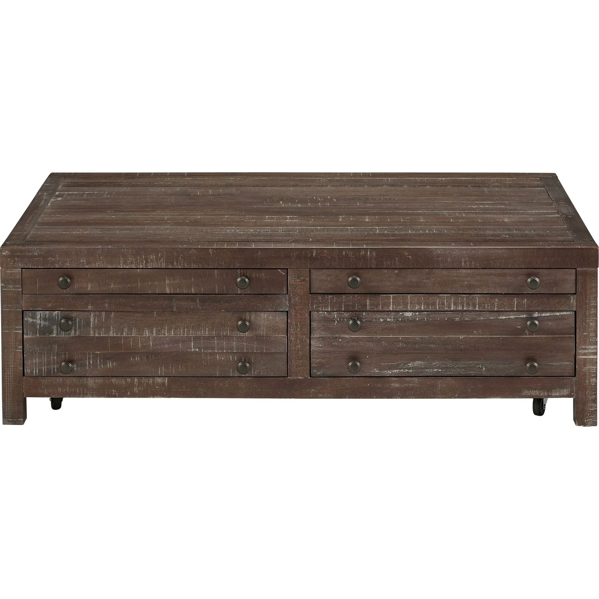 Townsend Solid Wood Castered Coffee Table in Java - Image 5