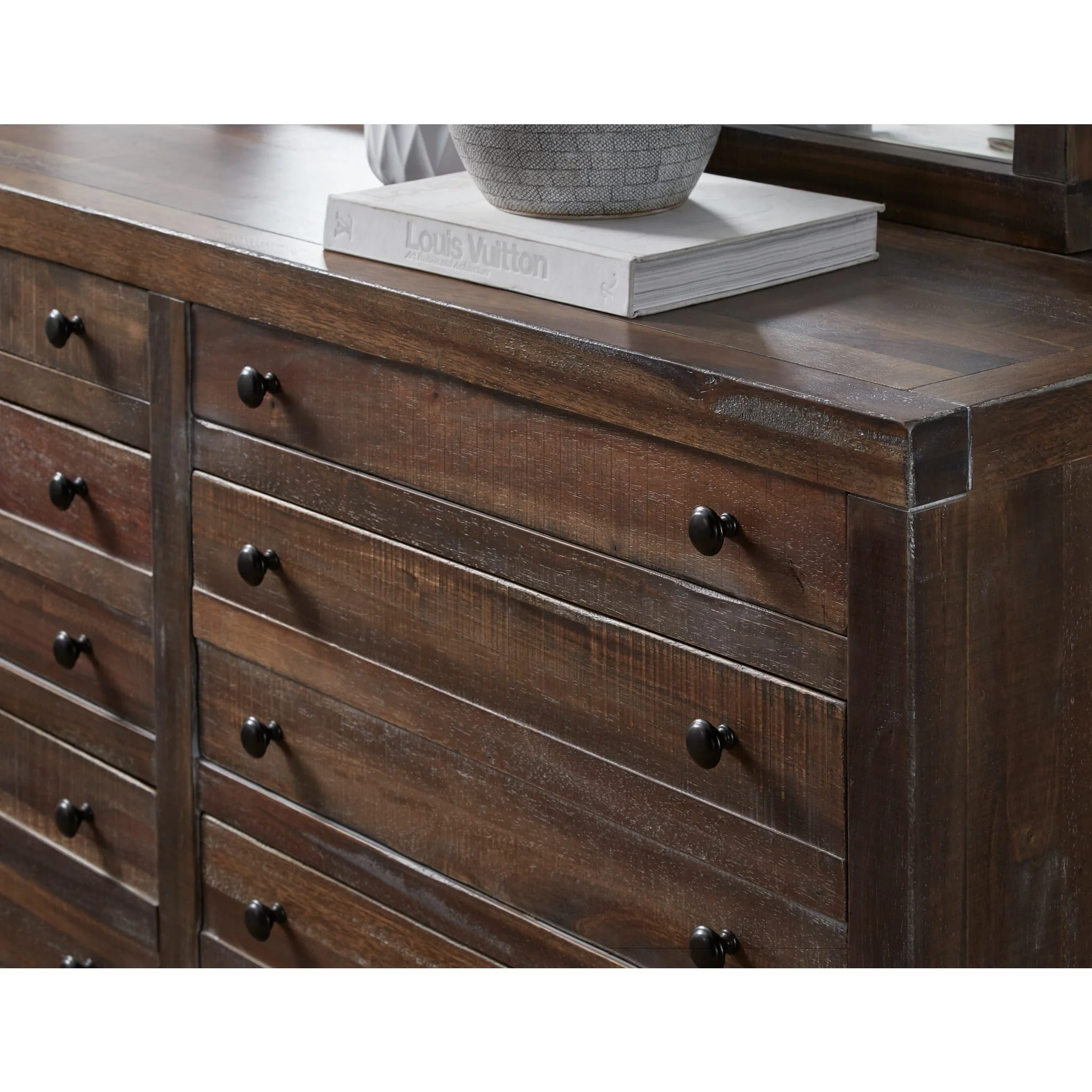 Townsend Eight Drawer Solid Wood Dresser in Java (2024) - Image 4