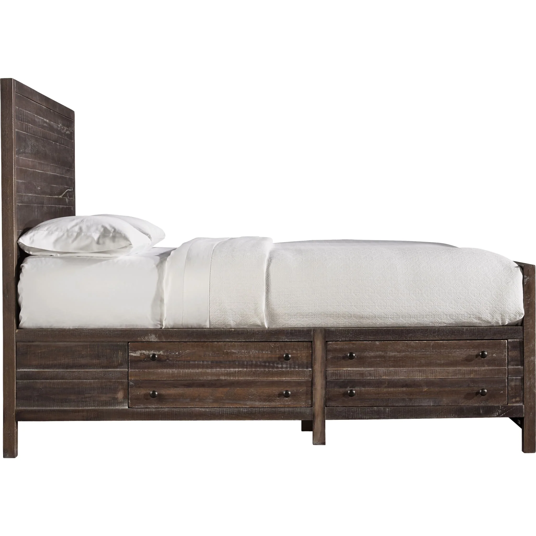 Townsend Solid Wood Storage Bed in Java - Image 7