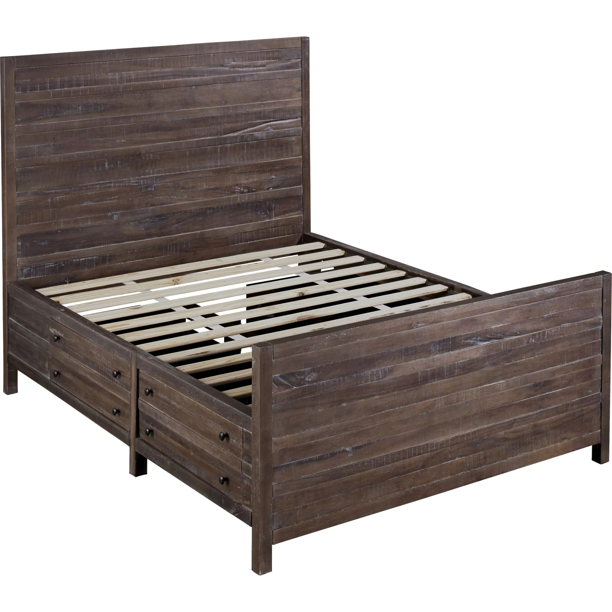 Townsend Solid Wood Storage Bed in Java - Image 8