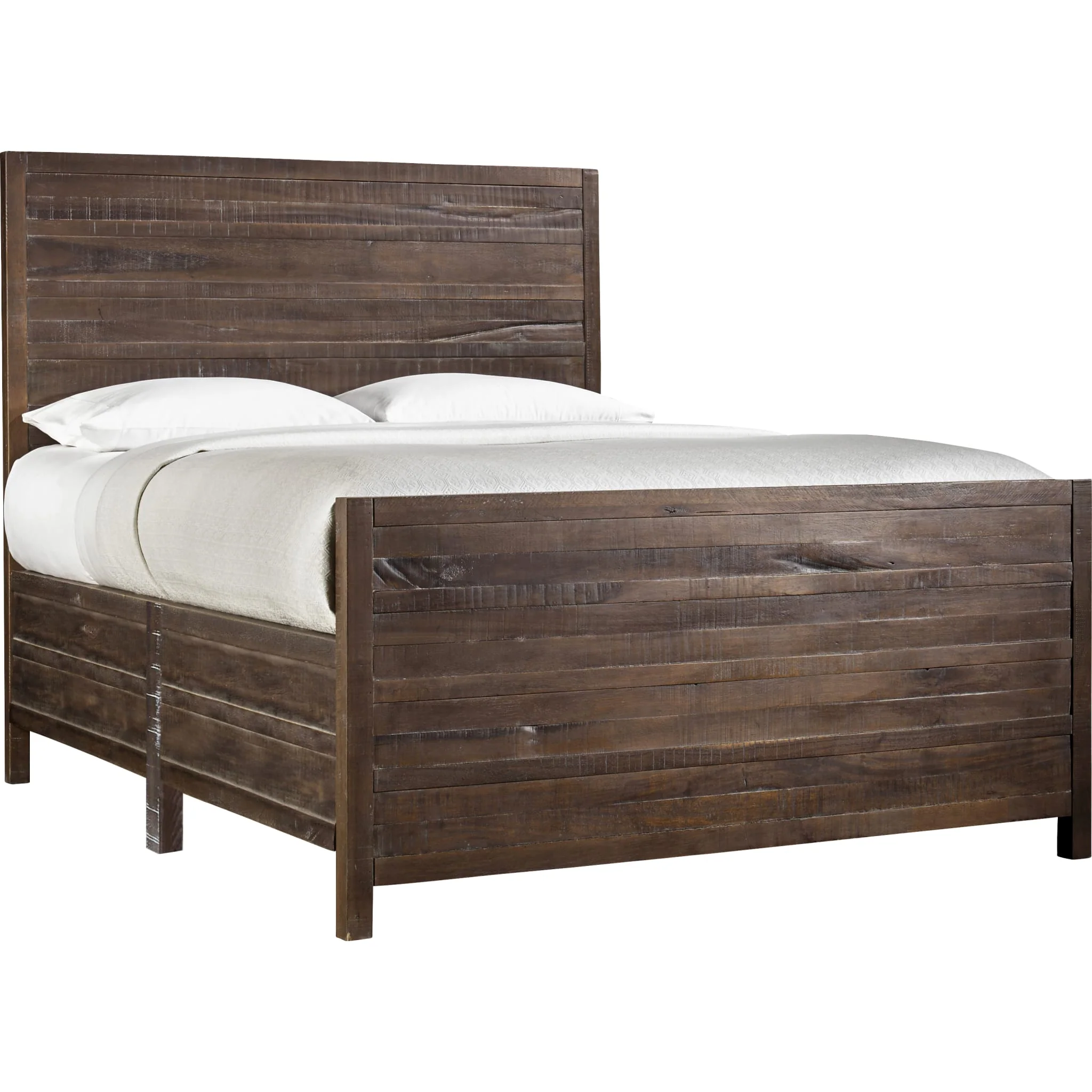Townsend Solid Wood Panel Bed in Java - Image 5