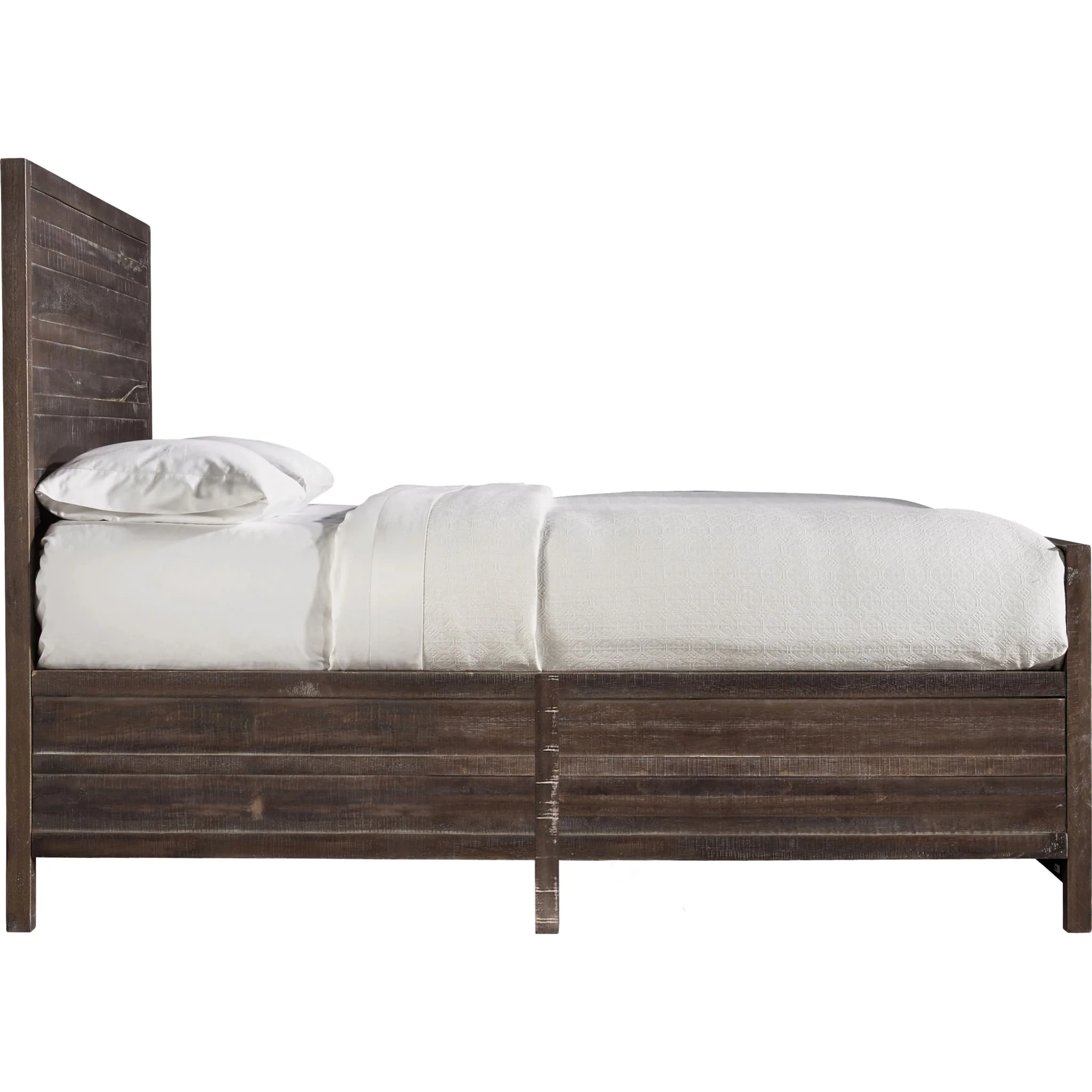 Townsend Solid Wood Panel Bed in Java - Image 6