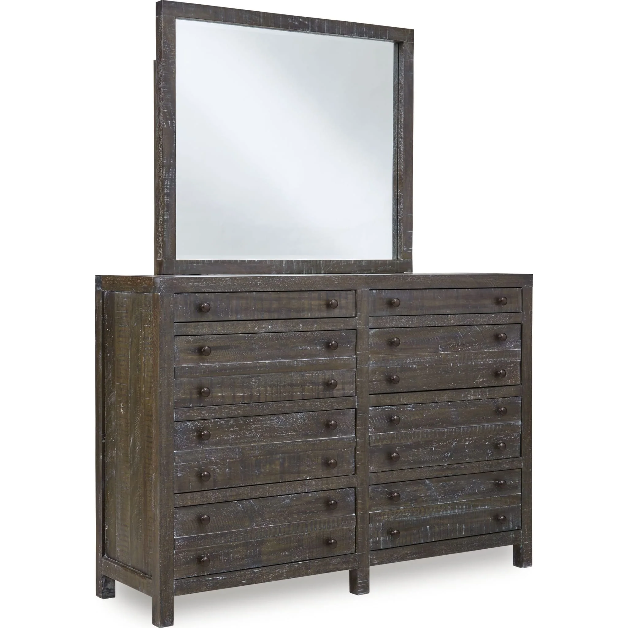 Townsend Solid Wood Eight Drawer Dresser in Gunmetal (2024) - Image 4