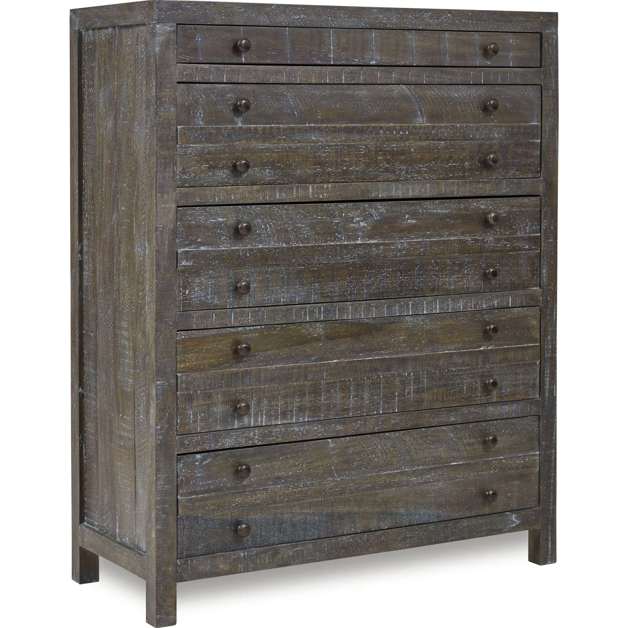 Townsend Solid Wood Five Drawer Chest in Gunmetal (2024) - Image 3