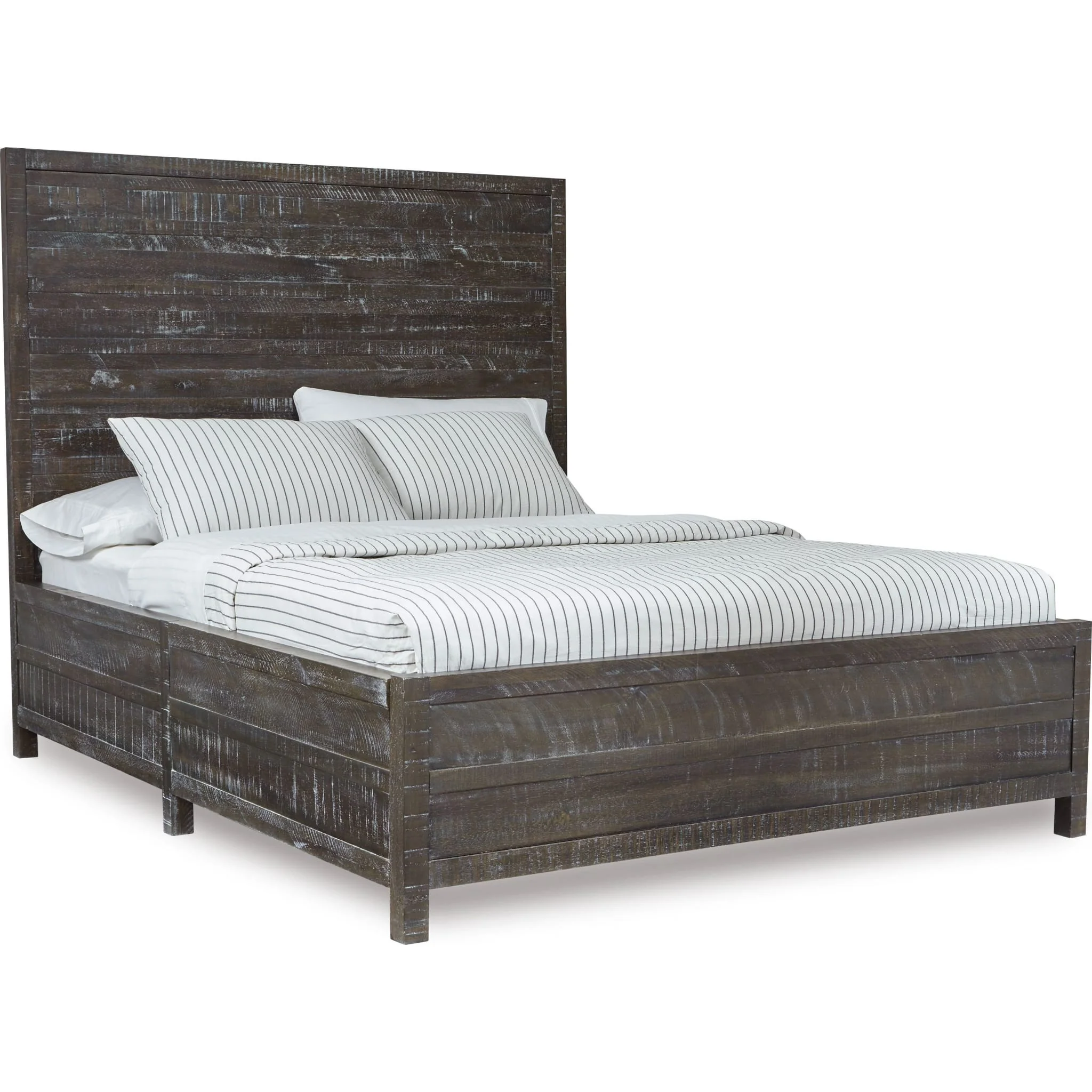 Townsend Solid Wood Low-Profile Bed in Gunmetal - Image 4