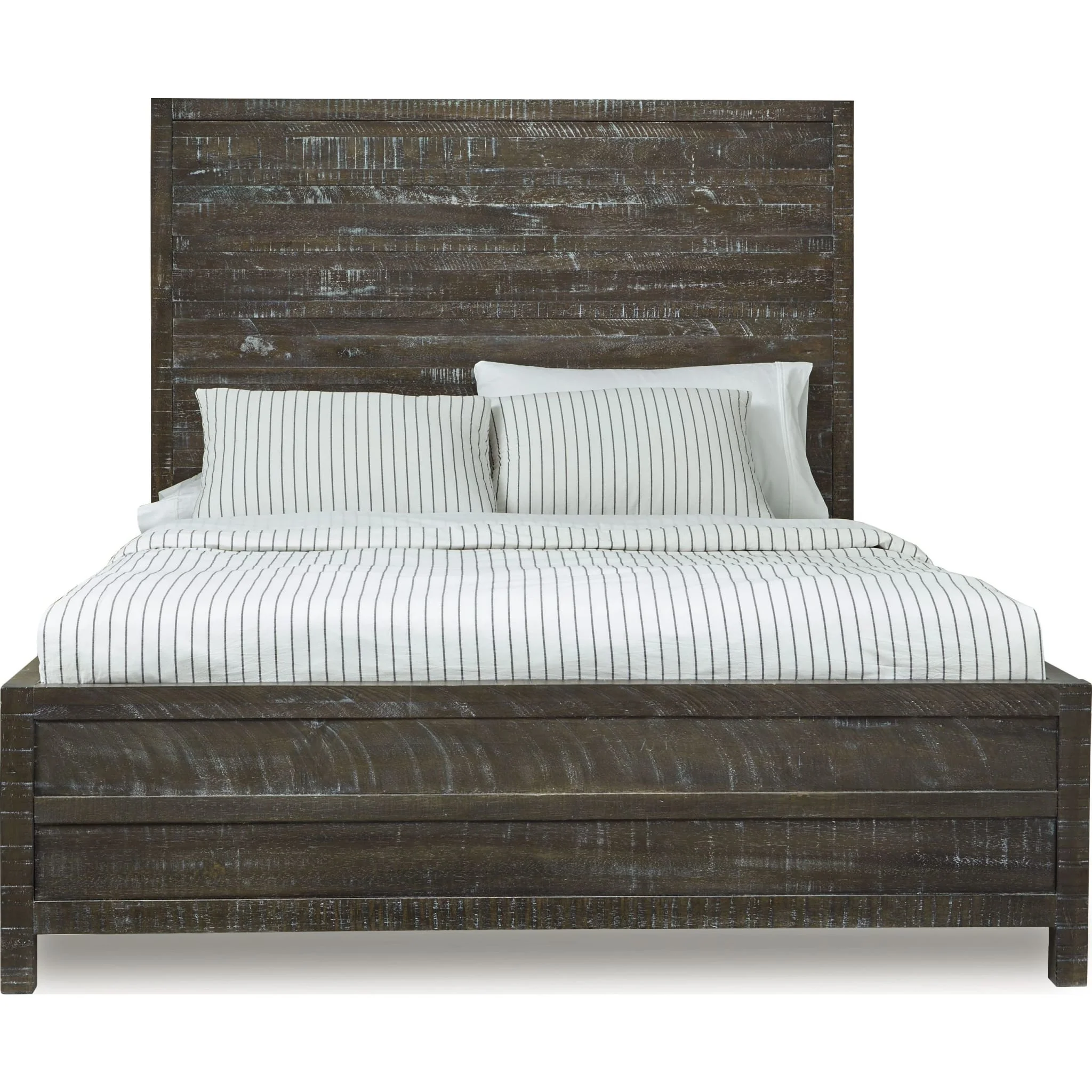 Townsend Solid Wood Low-Profile Bed in Gunmetal - Image 5
