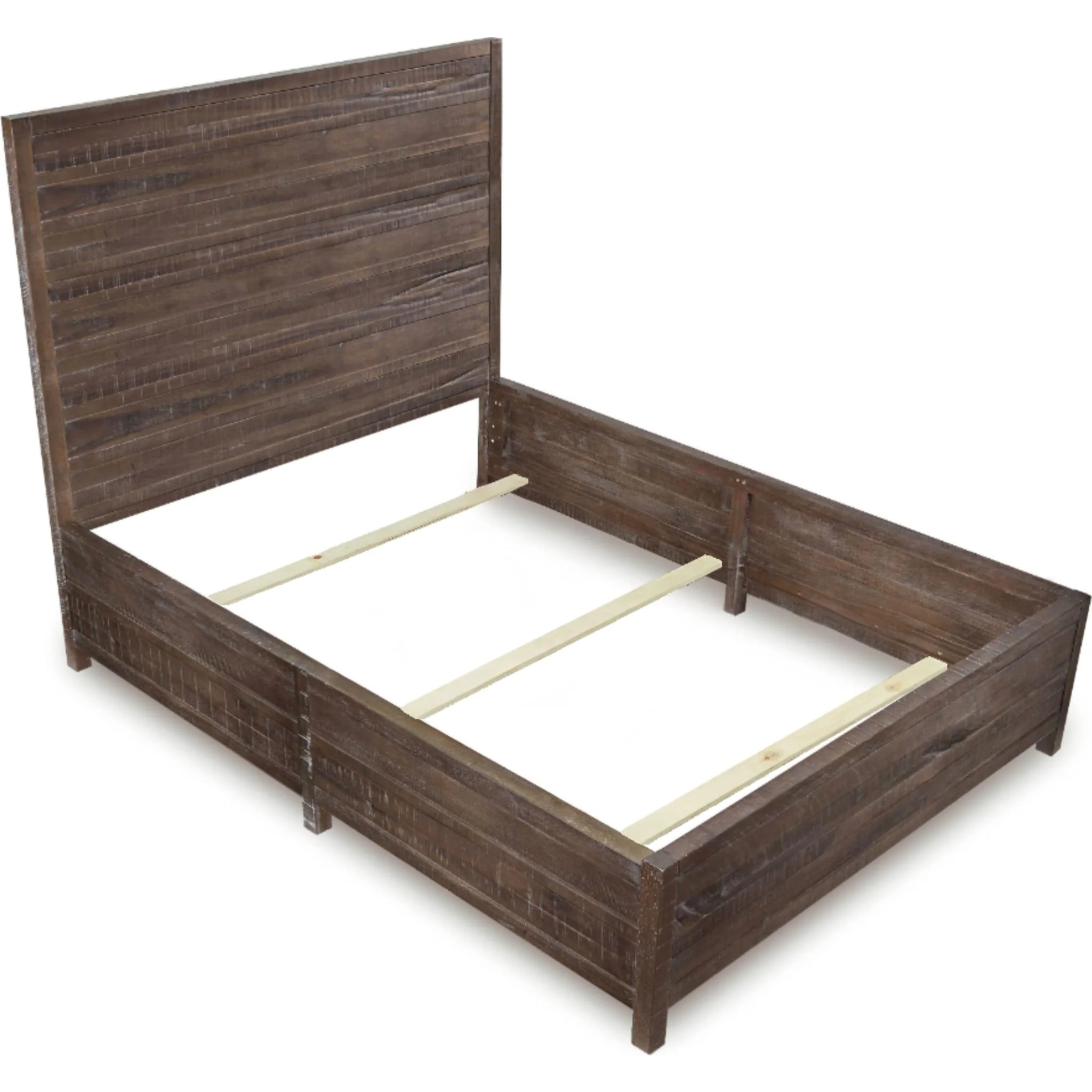 Townsend Solid Wood Low-Profile Bed in Gunmetal - Image 6