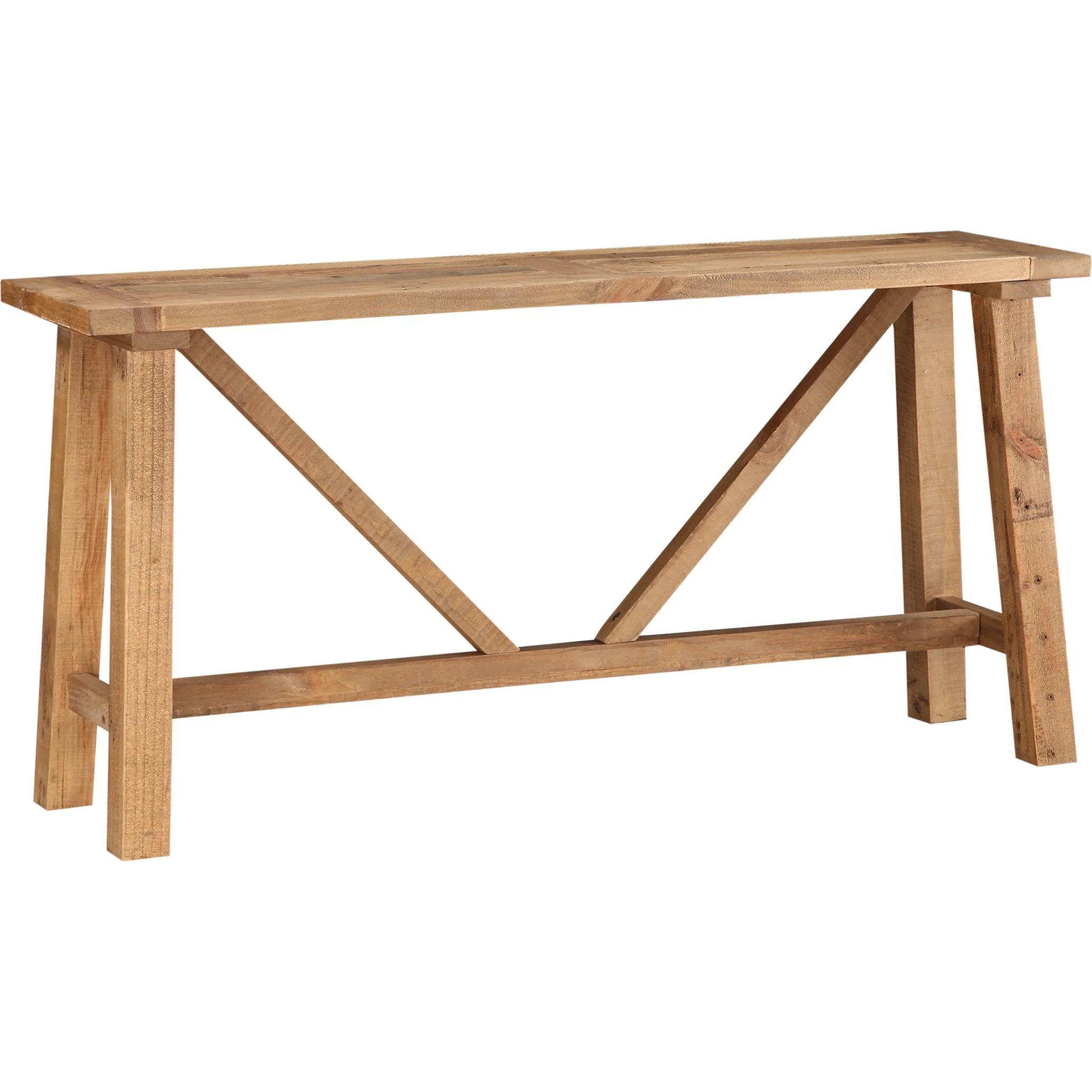 Harby Reclaimed Wood Console Table in Rustic Tawny - Image 3