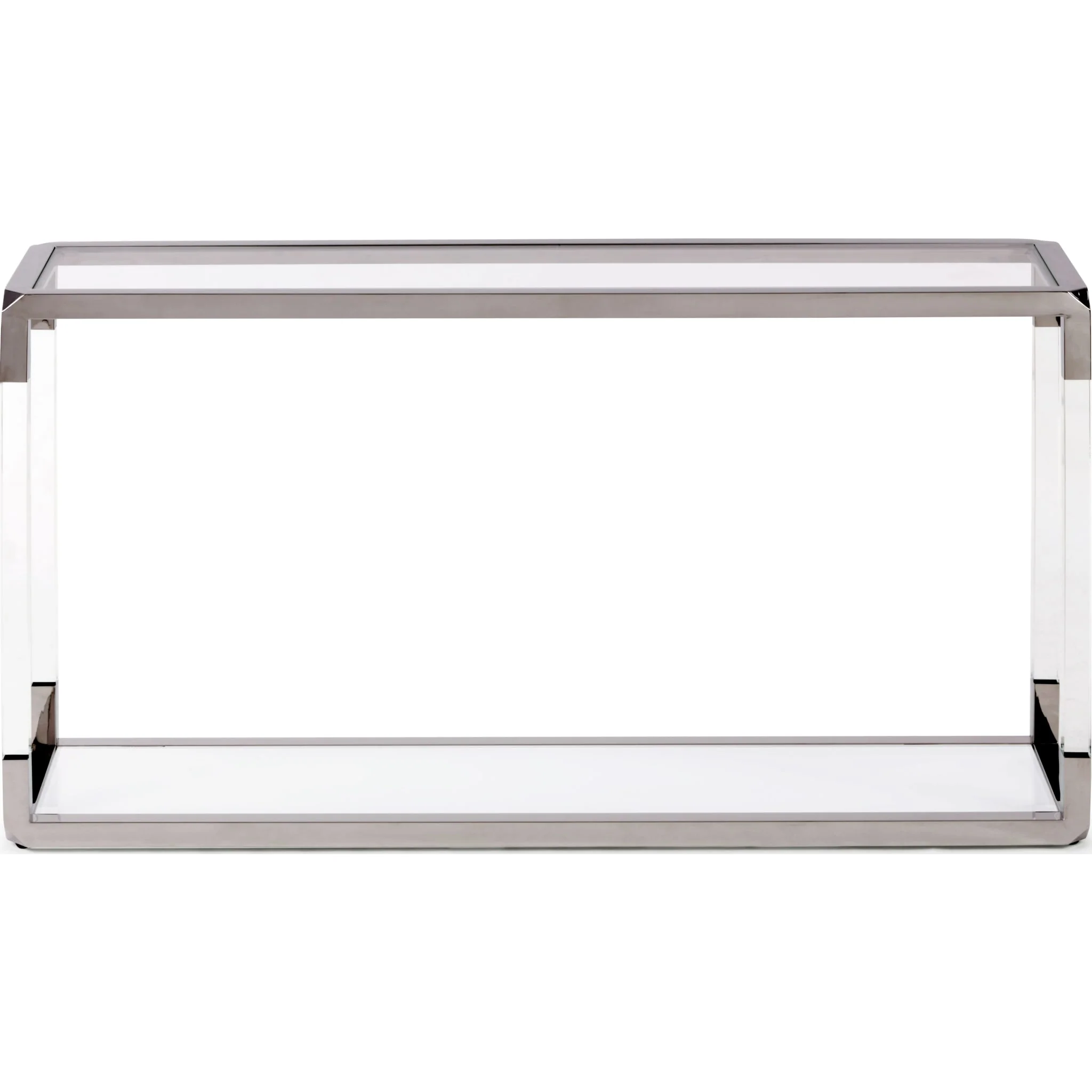 Jasper Console Table in Acrylic/White Glass/PSS - Image 5