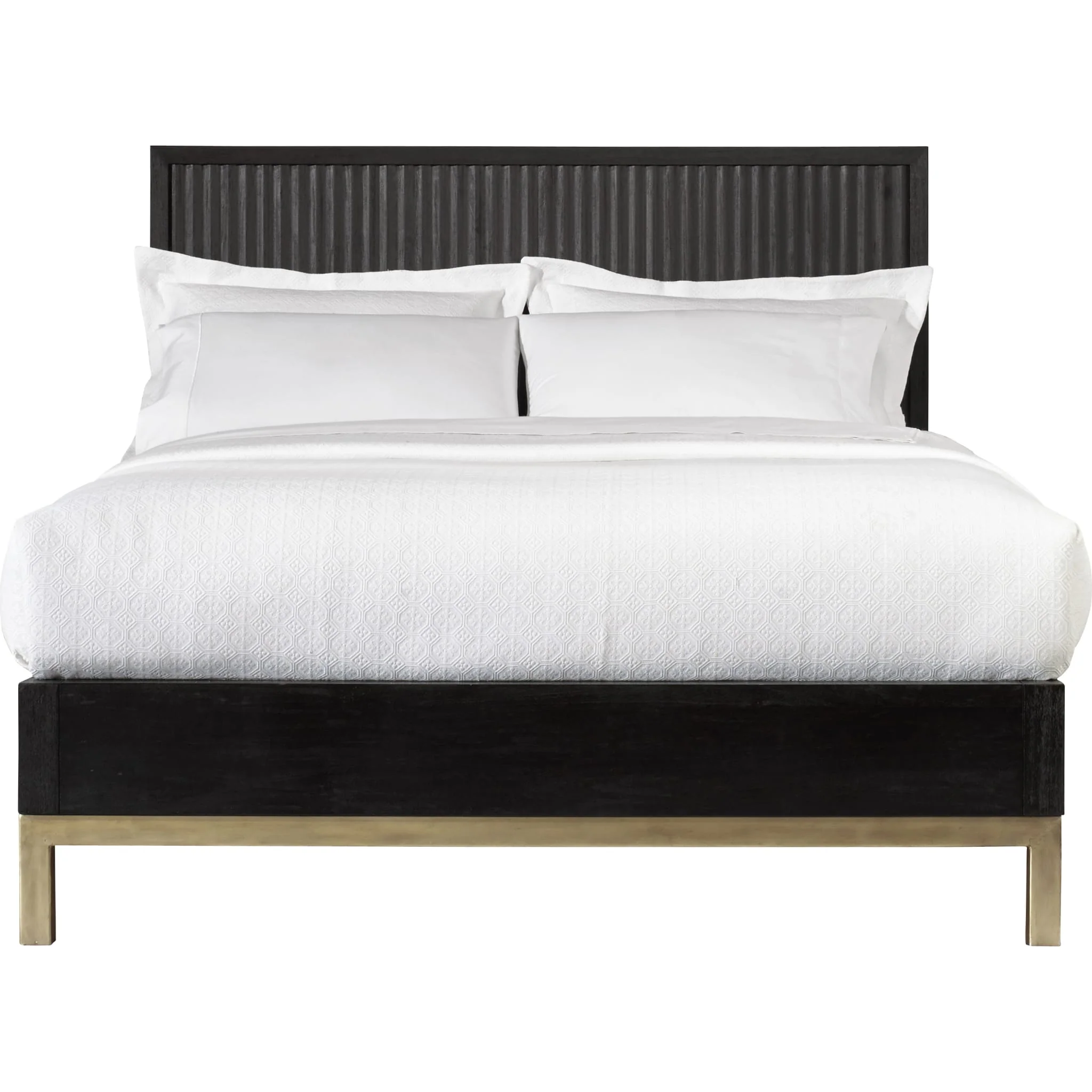 Kentfield Solid Wood Platform Bed in Black Drifted Oak - Image 4