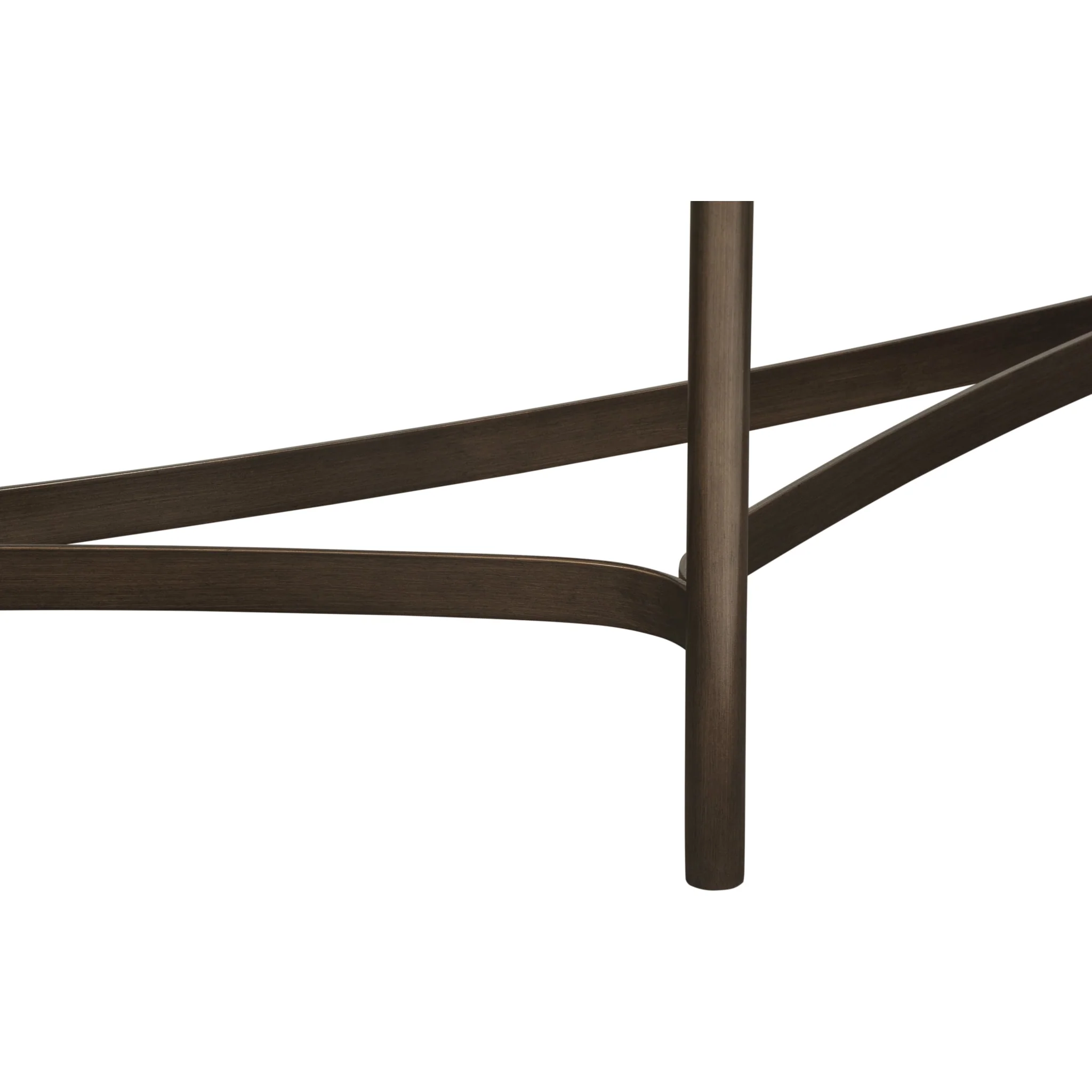Lyon Semi-circular Natural Concrete and Metal Console Table - Image 6