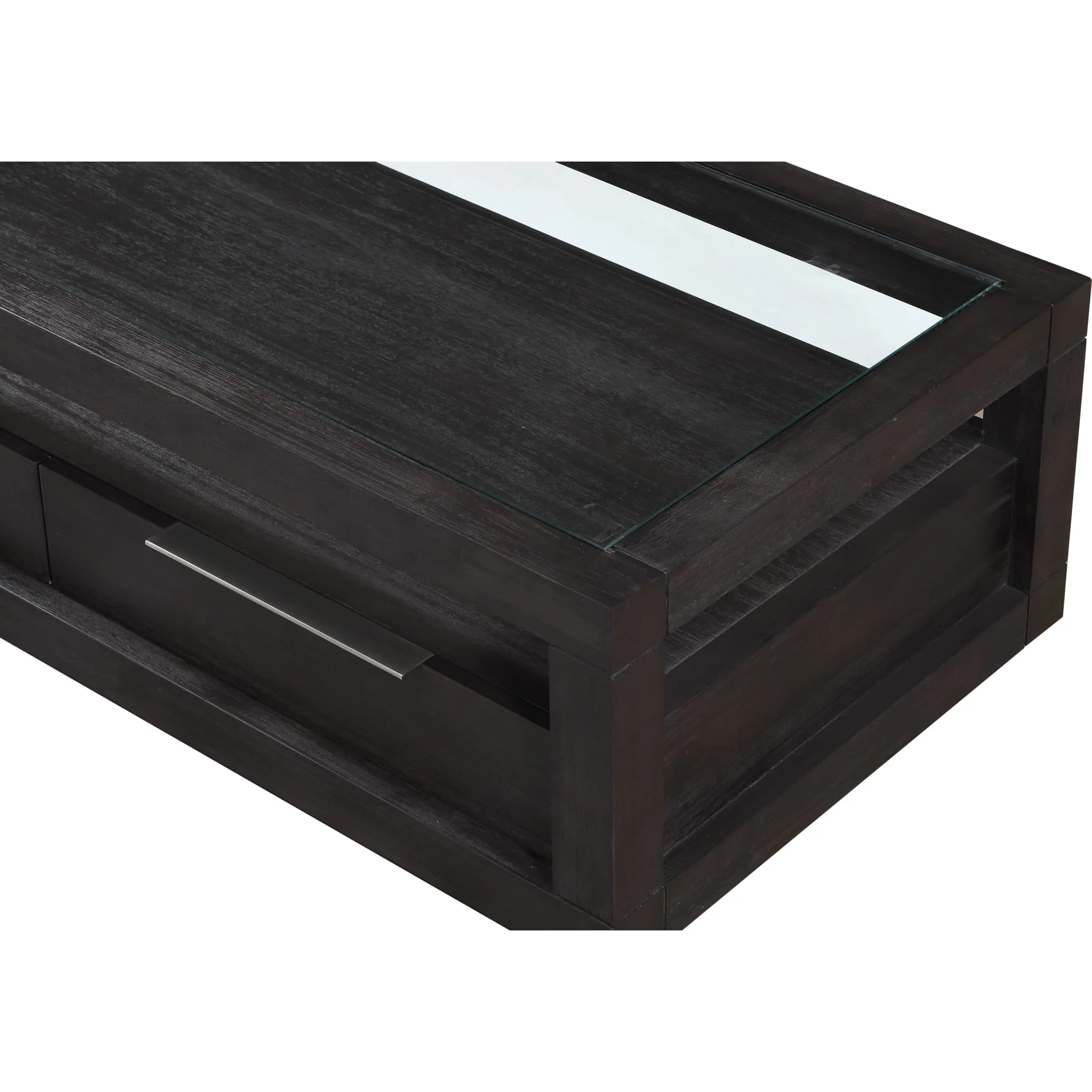 Oxford Two Drawer Rectangular Coffee Table in Basalt Grey - Image 6