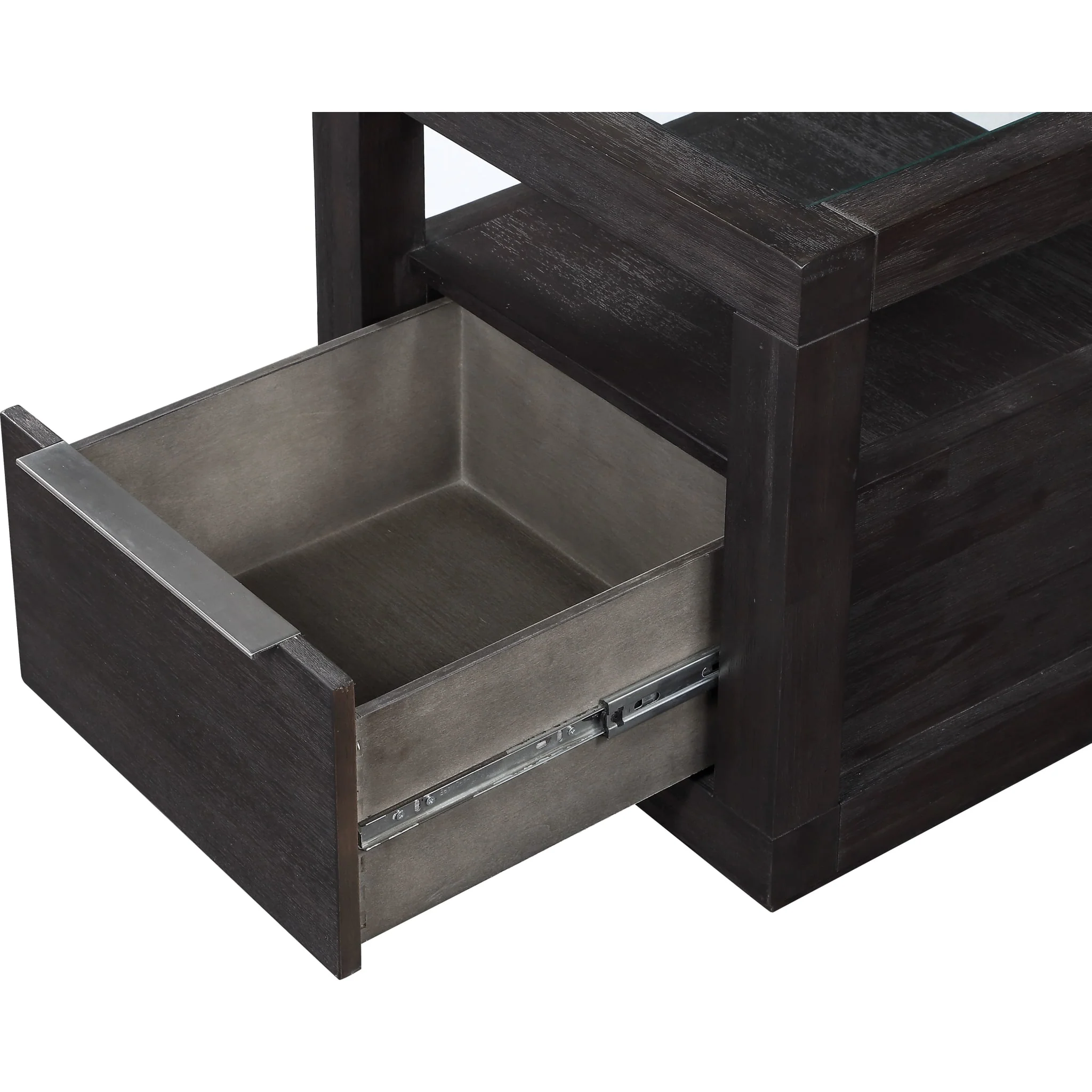 Oxford One Drawer End Table in Basalt Grey - Image 5
