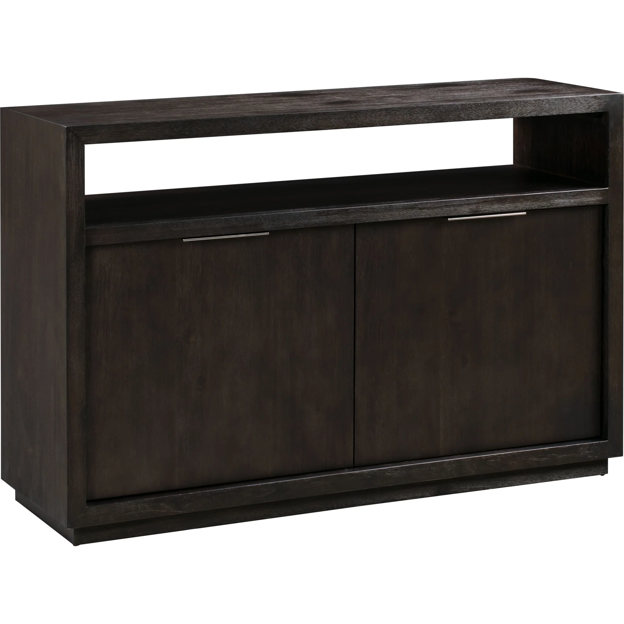 Oxford Solid Wood 54 inch Media Console in Basalt Grey - Image 3