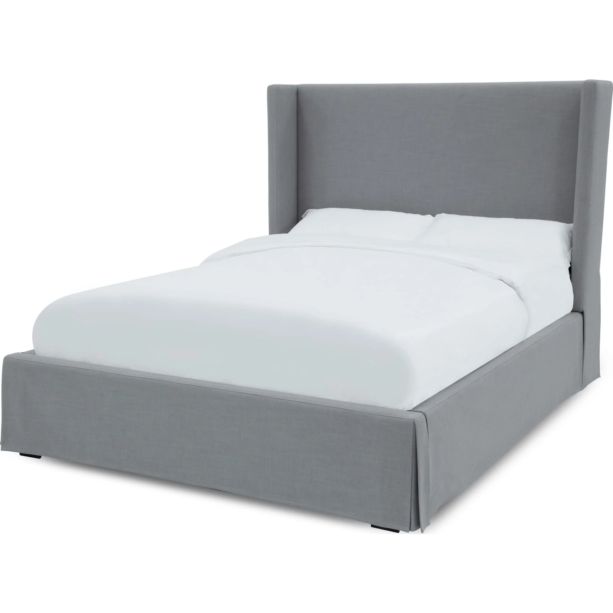 Cresta Skirted Footboard Storage Panel Bed in Fog - Image 4