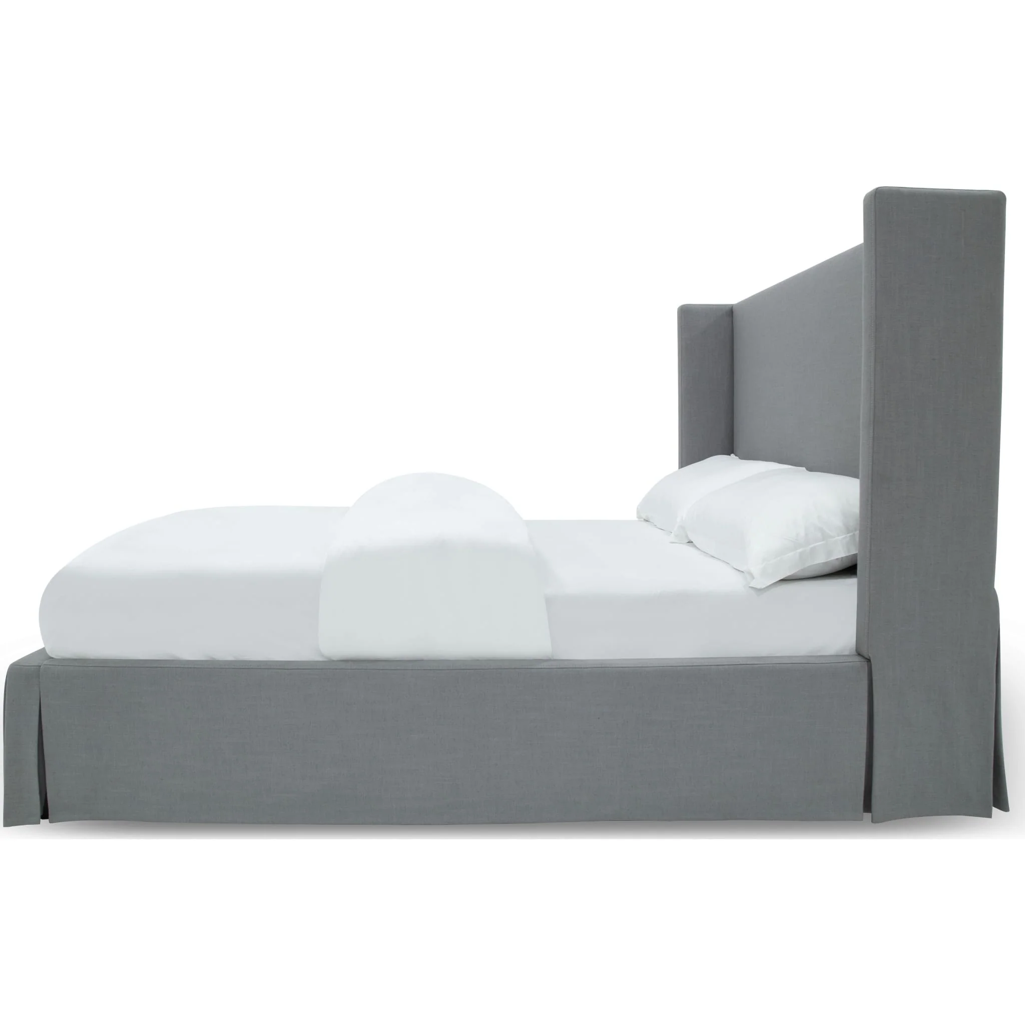 Cresta Skirted Footboard Storage Panel Bed in Fog - Image 6