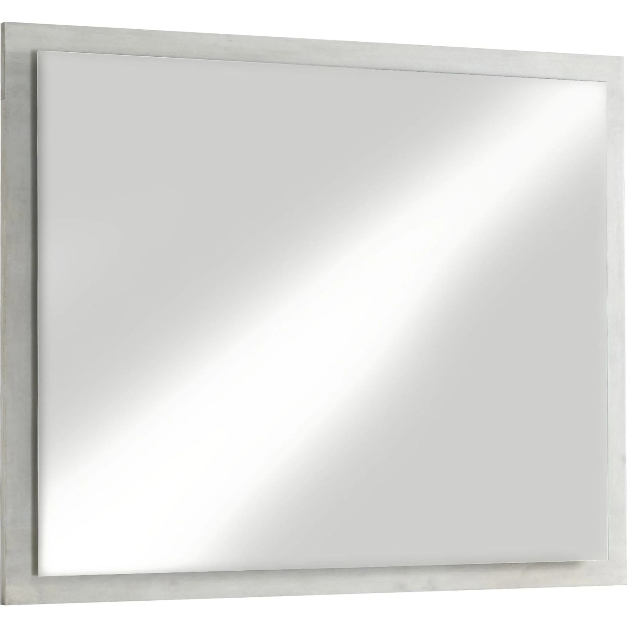 Destination Floating Glass Mirror in Cotton Grey - Image 3