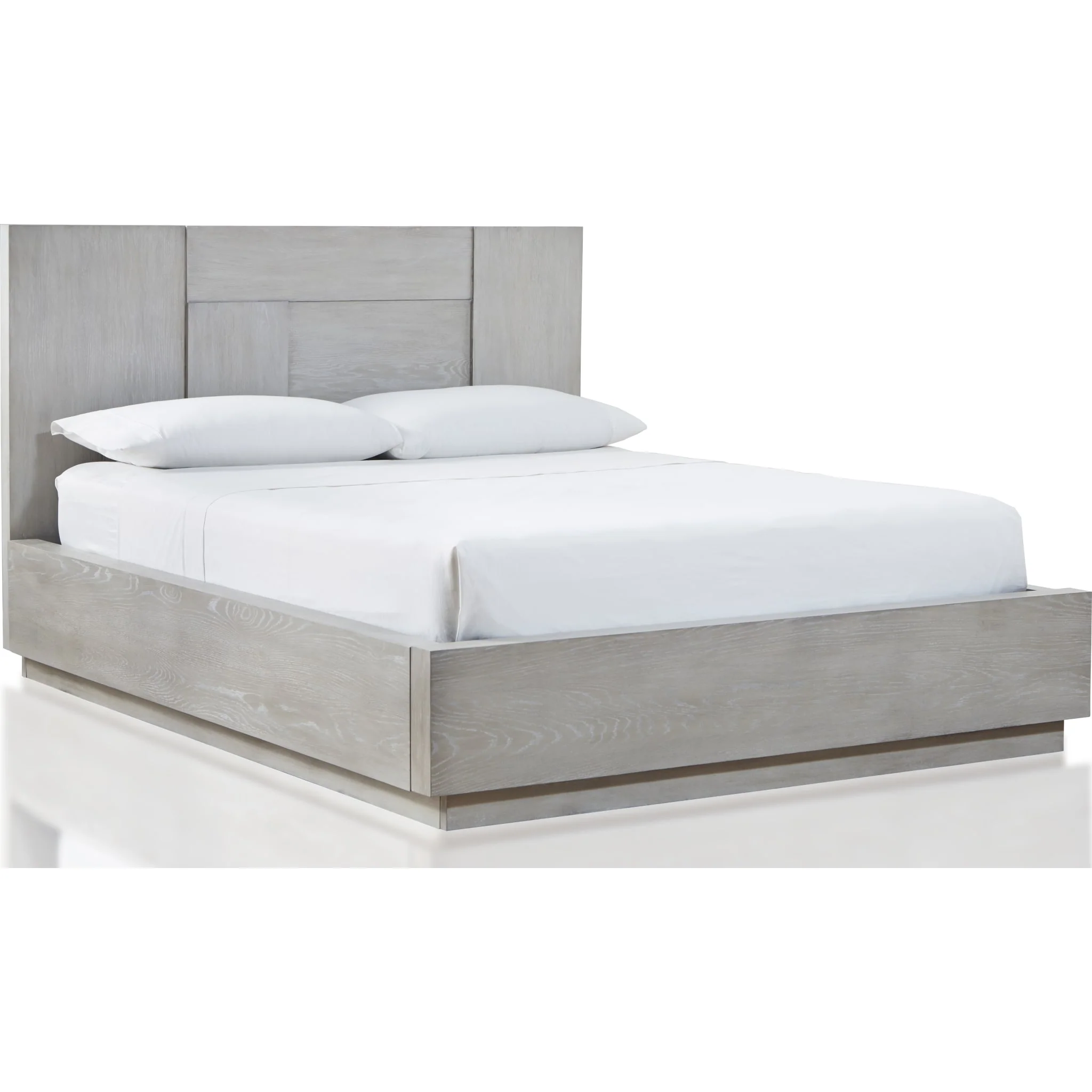 Destination Wood Panel Bed in Cotton Grey - Image 3